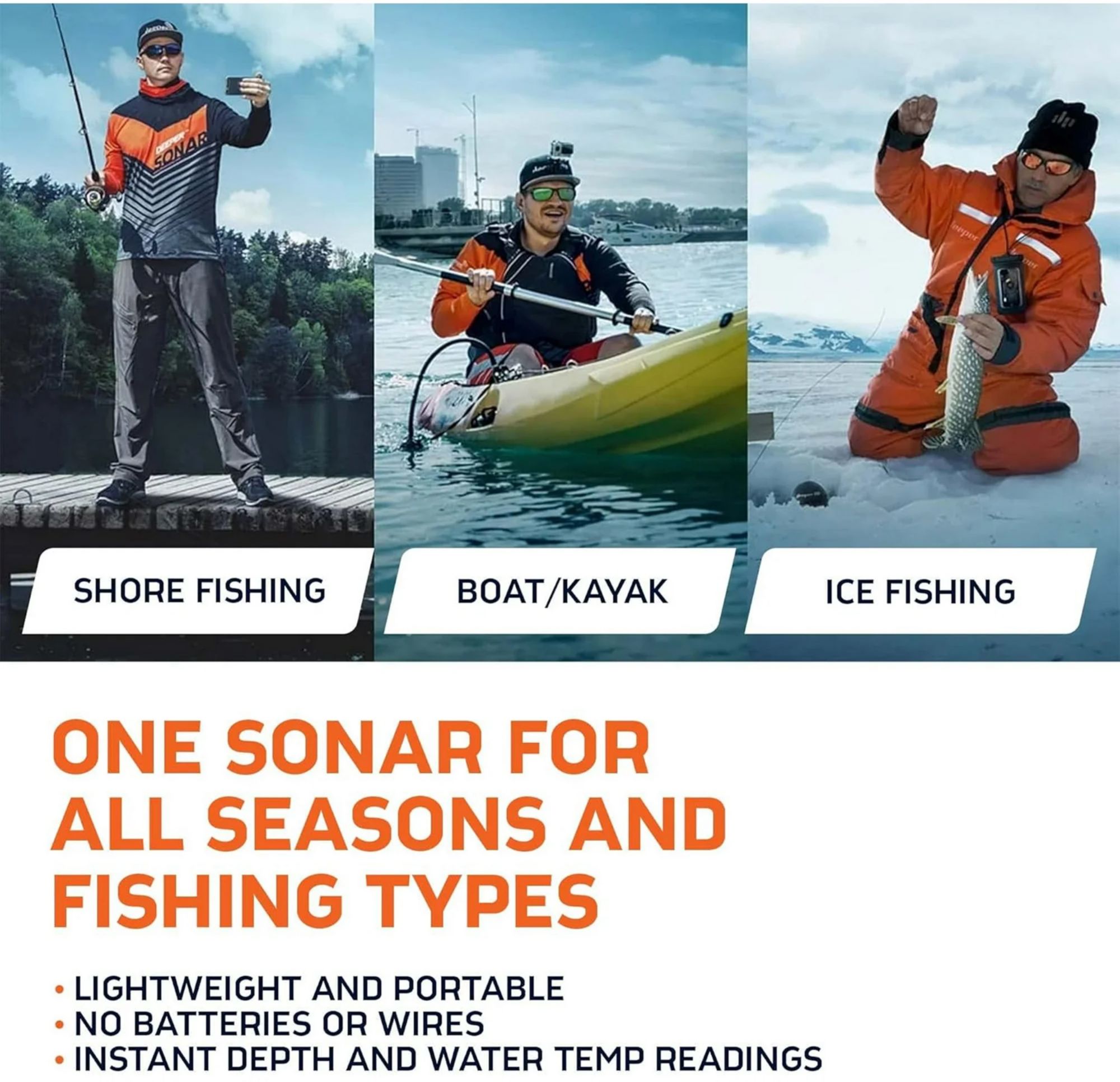 Deeper Pro+ 2 Smart Fish Finder product image