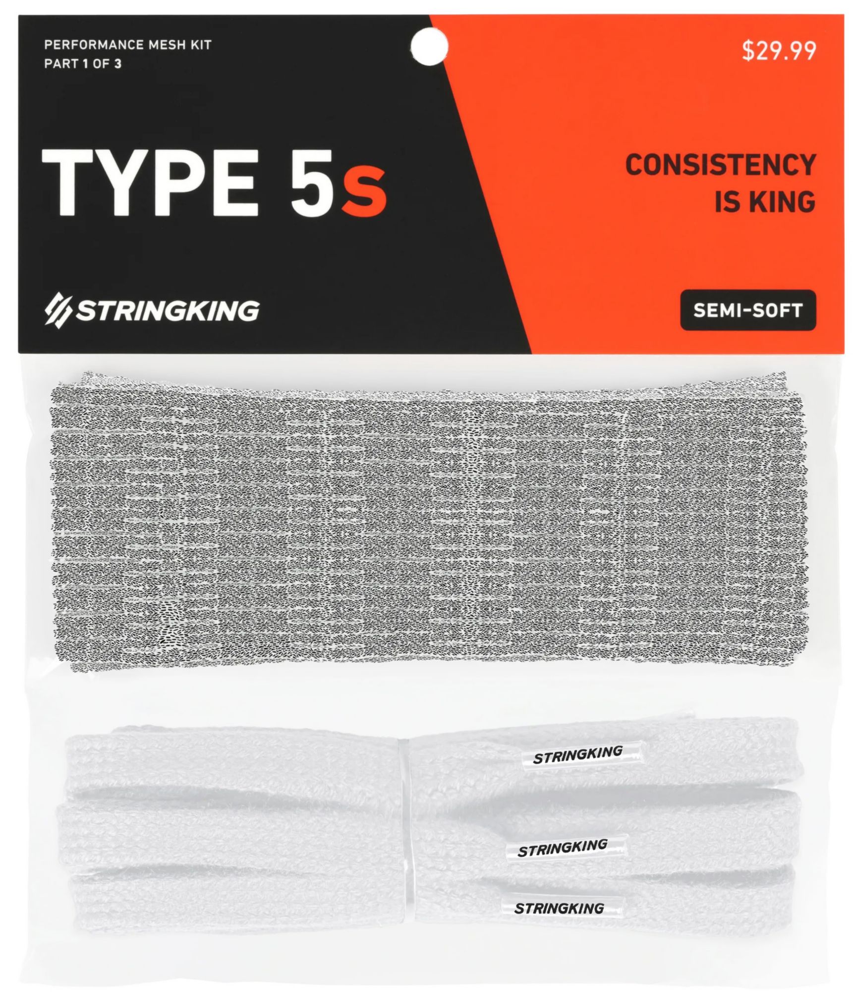 StringKing Type 5s Semi-Soft Lacrosse Mesh Kit product image