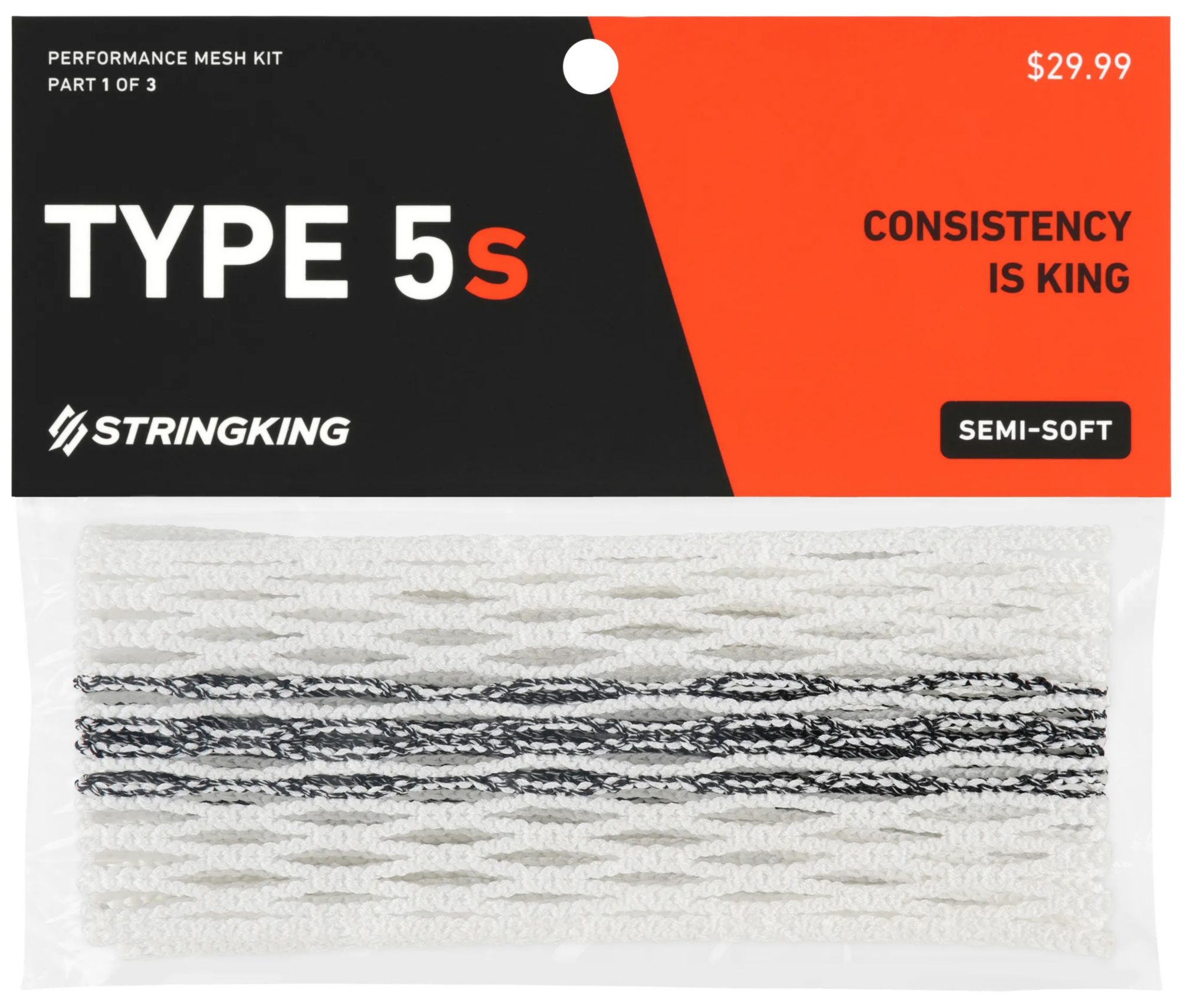 StringKing Type 5s Semi-Soft Lacrosse Mesh product image