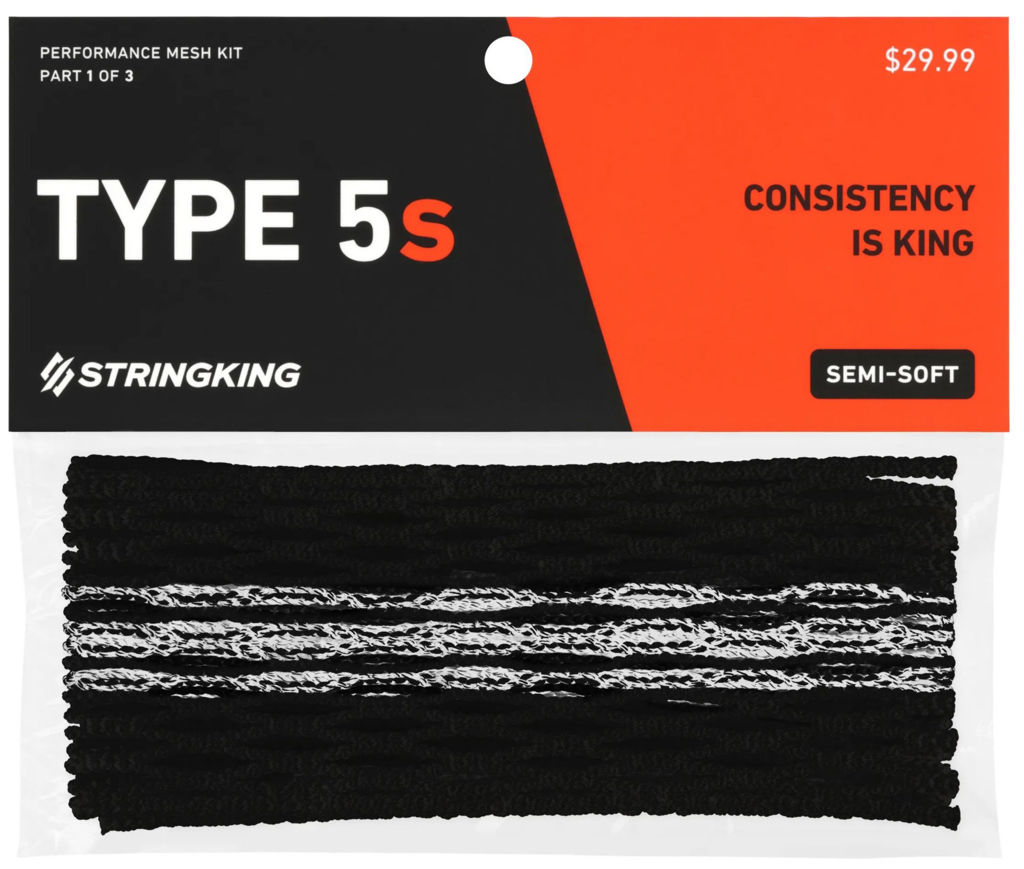 StringKing Type 5s Semi-Soft Lacrosse Mesh product image