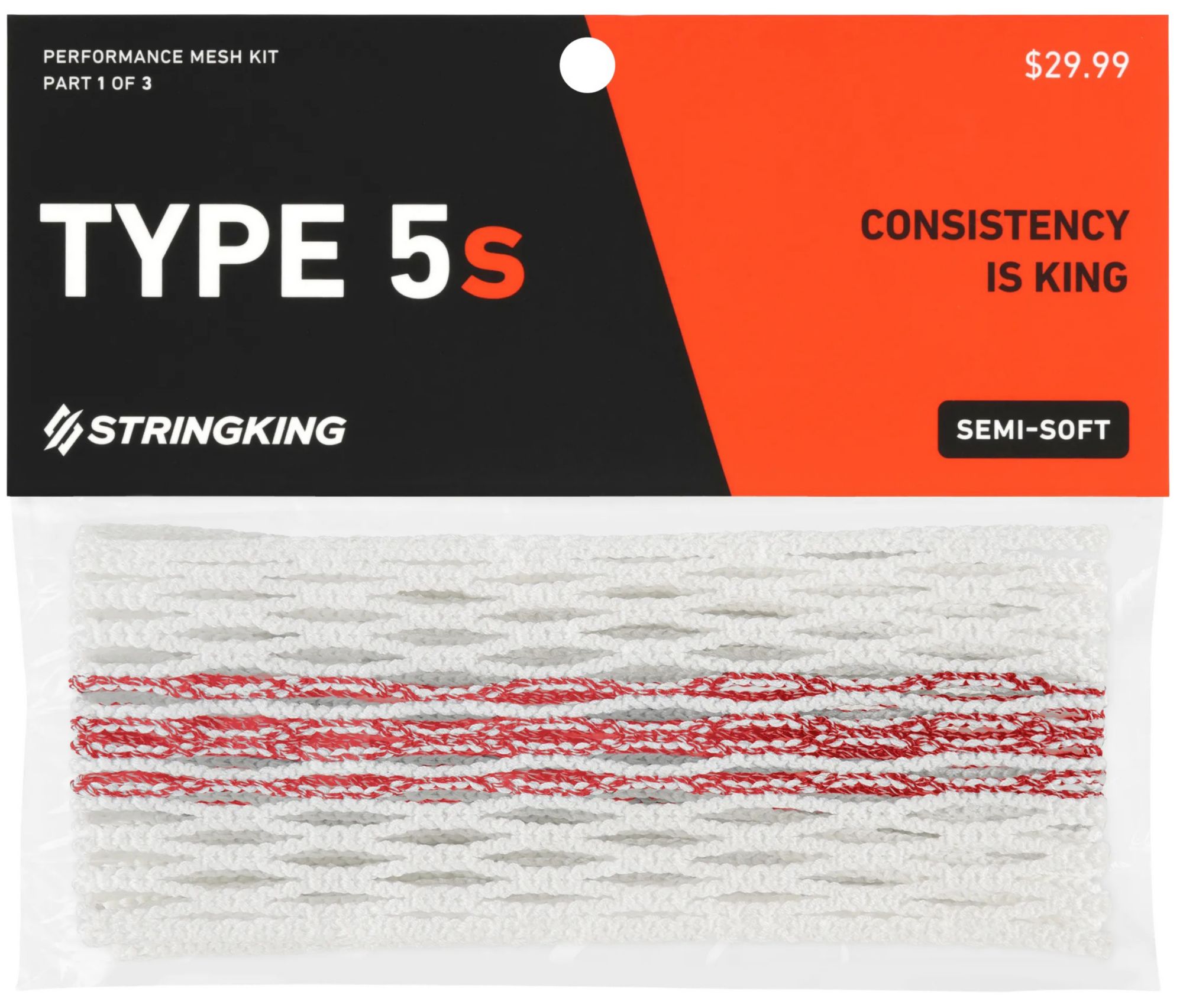 StringKing Type 5s Semi-Soft Lacrosse Mesh product image