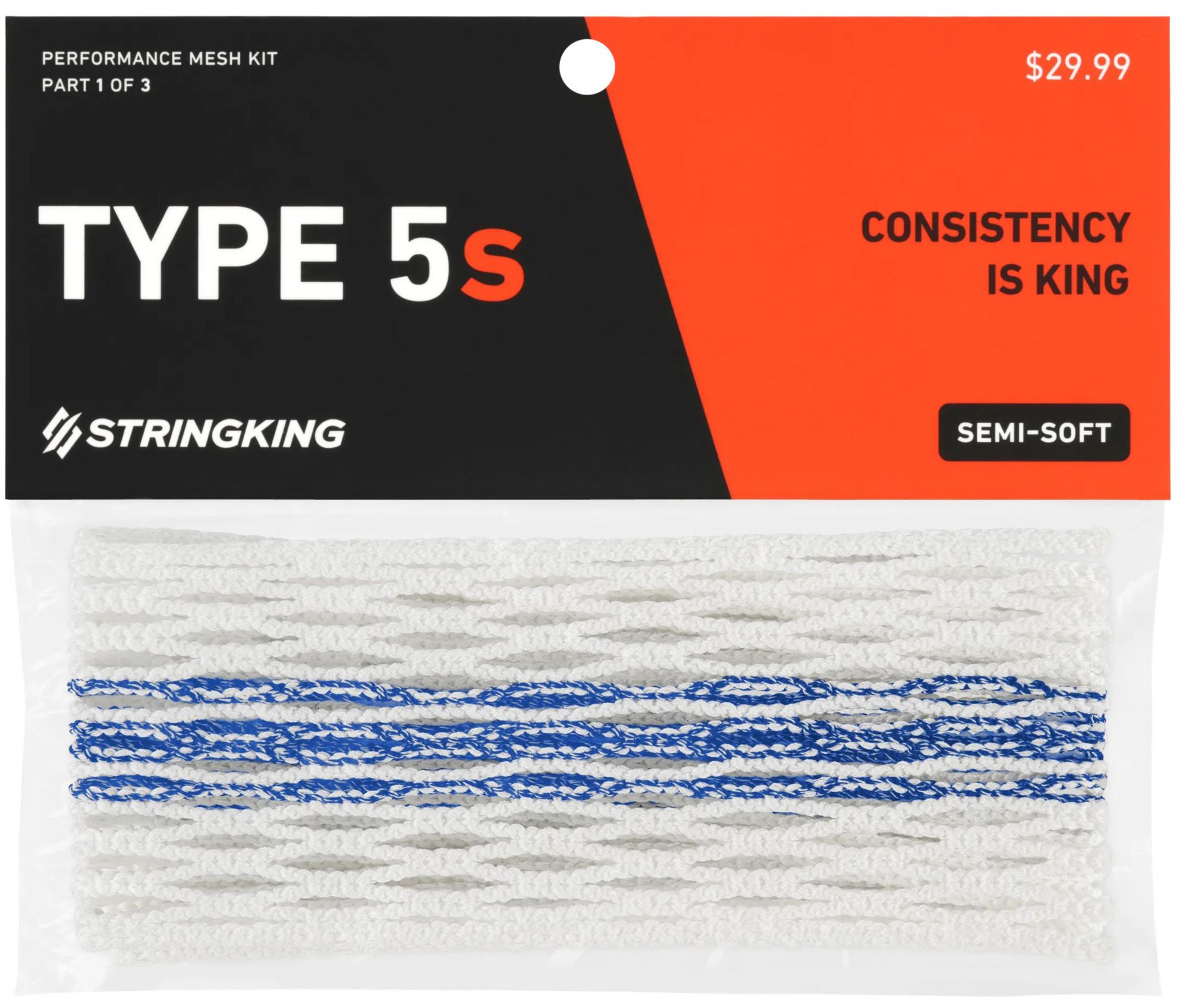 StringKing Type 5s Semi-Soft Lacrosse Mesh product image