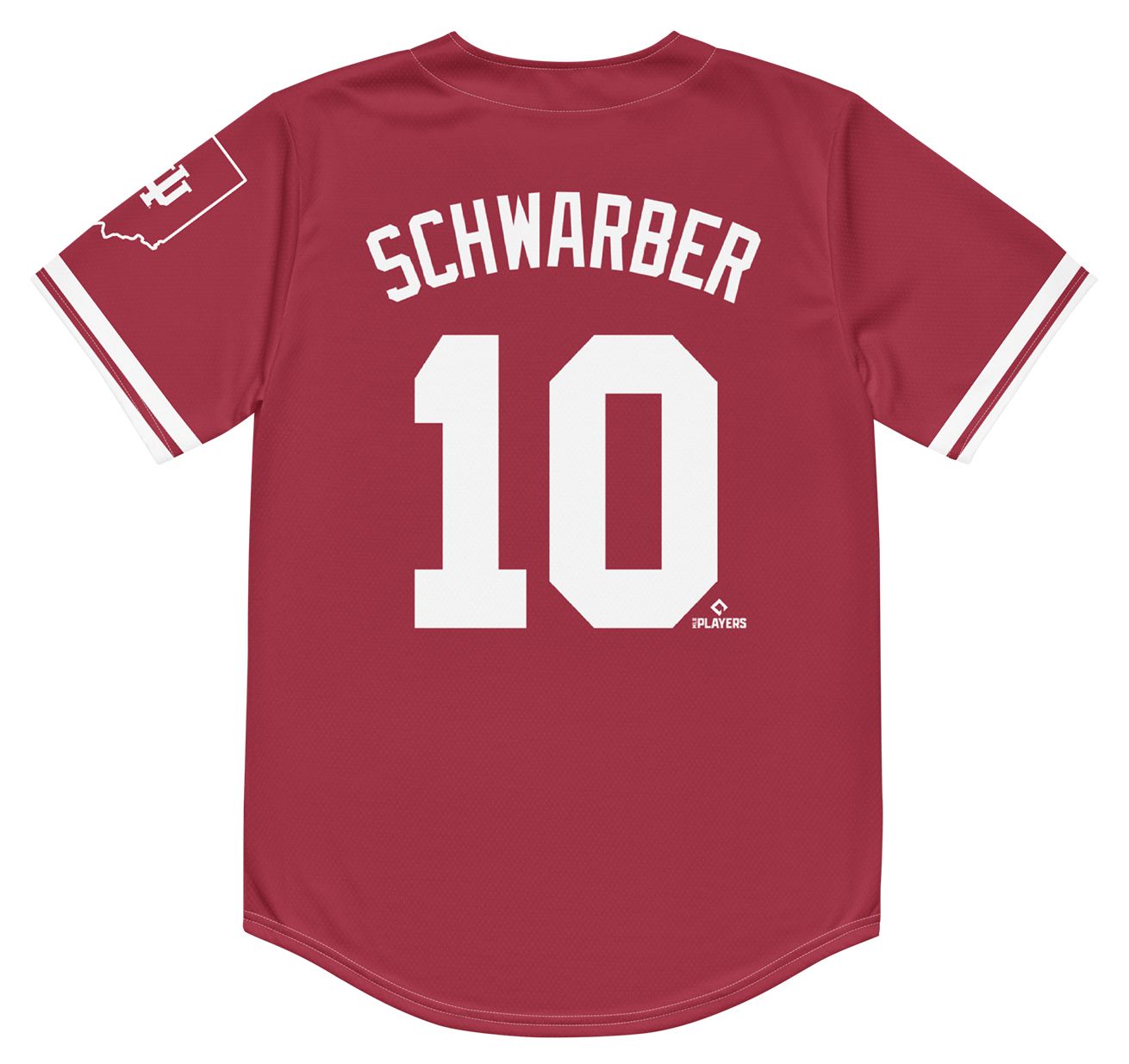 Campus Ink Men's Indiana Hoosiers Kyle Schwarber #12 Crimson Replica Baseball Jersey product image