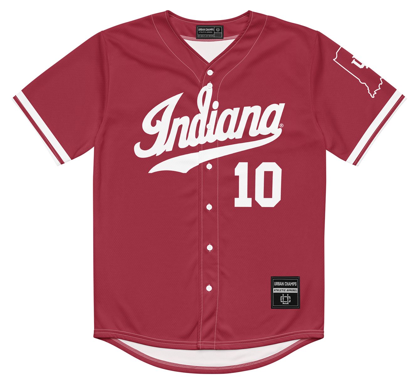 Campus Ink Men's Indiana Hoosiers Kyle Schwarber #12 Crimson Replica Baseball Jersey product image