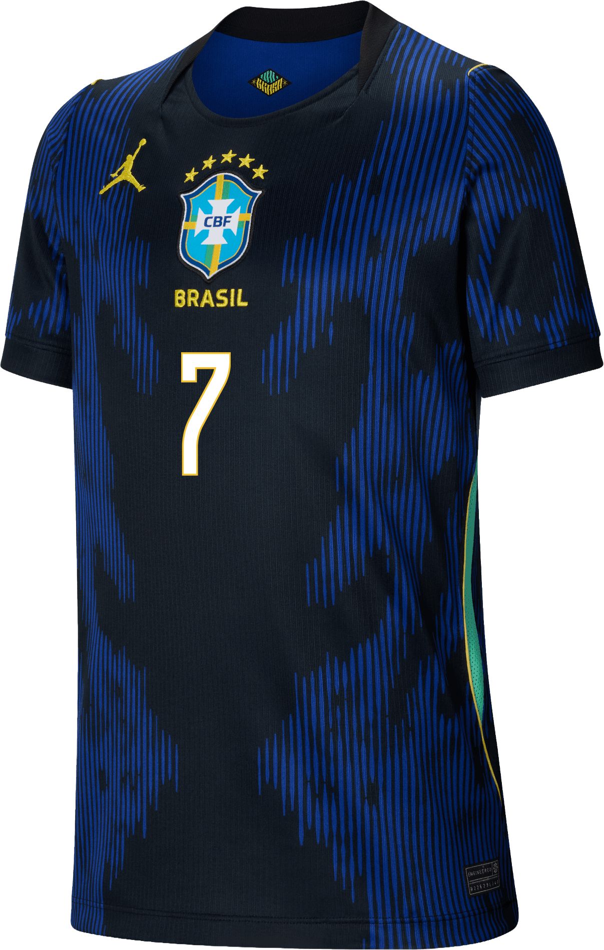 Jordan Youth Brazil Vinicius Junior #7 2026 Away Replica Jersey product image