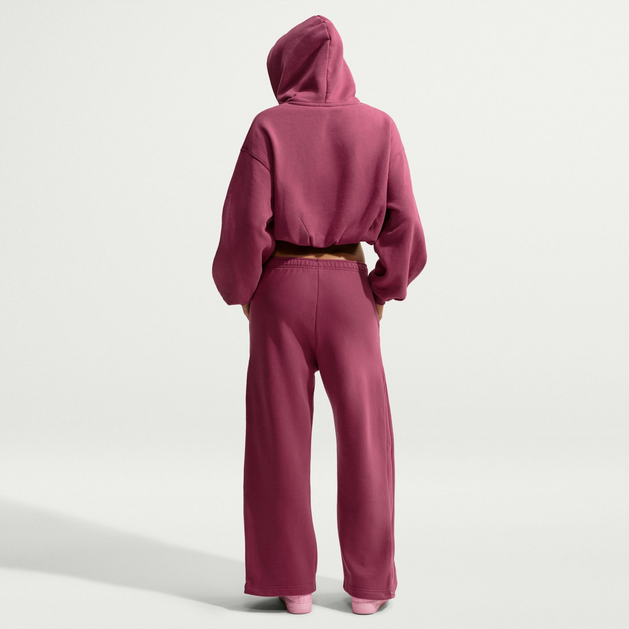 Nike Women's Studio Fleece Medium Weight Loose Pleated Snap Pants product image