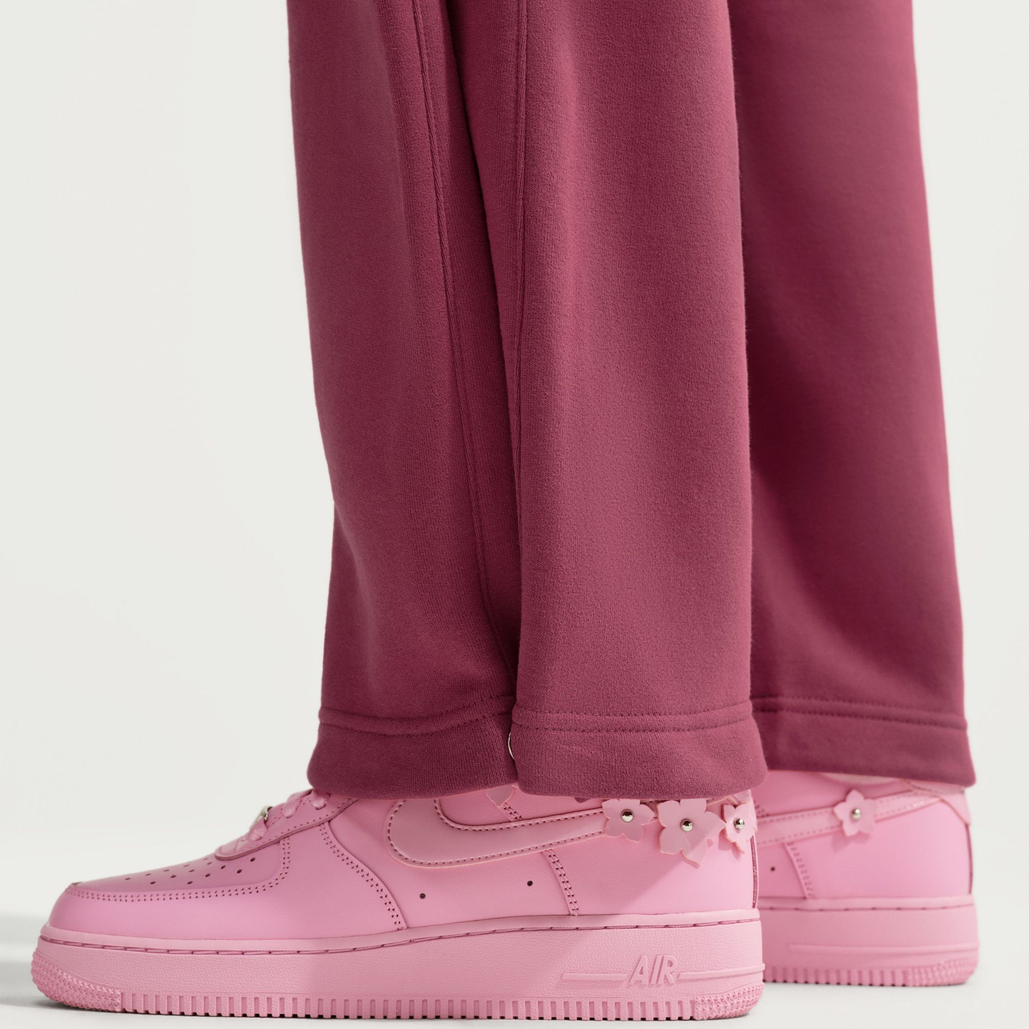 Nike Women's Studio Fleece Medium Weight Loose Pleated Snap Pants product image
