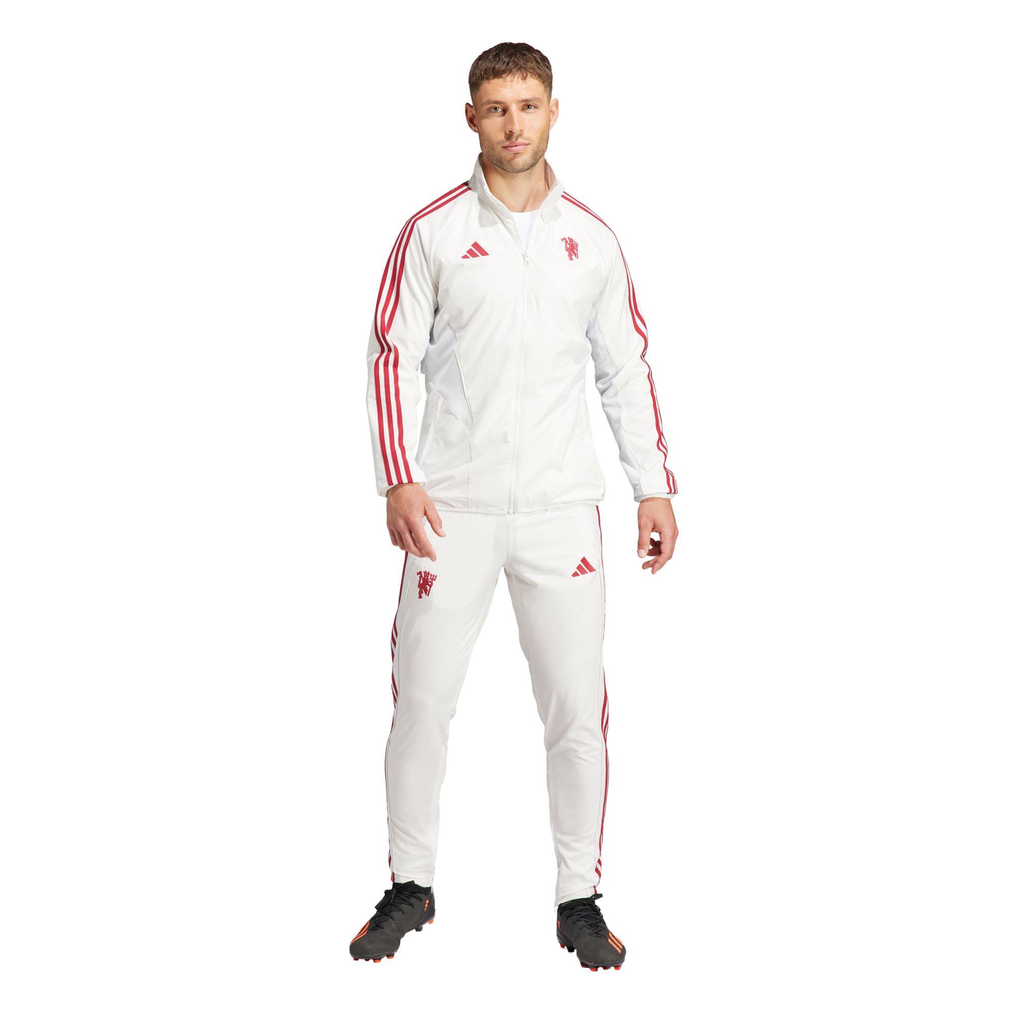 adidas Manchester United 2023 Off White Anthem Jacket