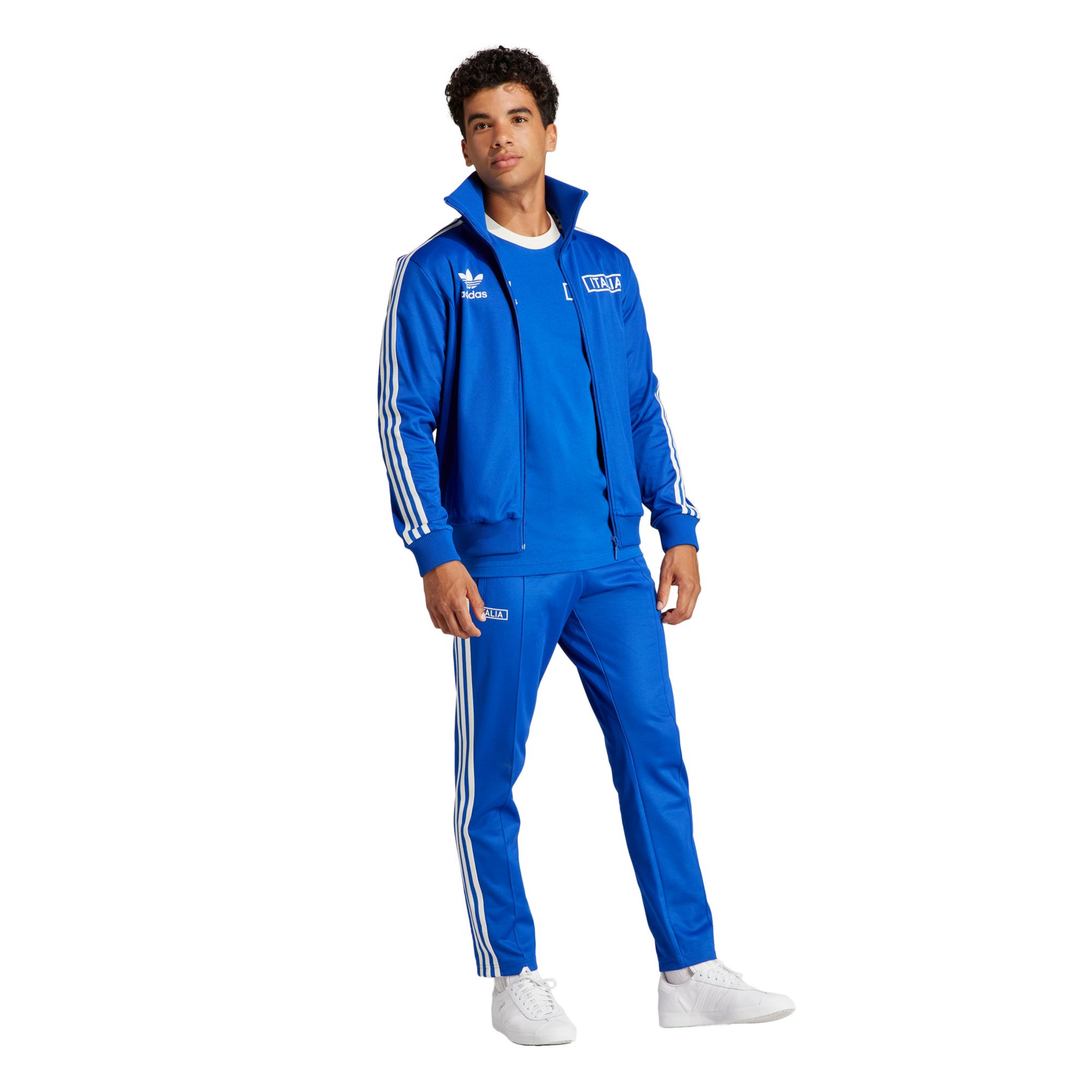 adidas Italy 2024 Blue Travel Pants product image