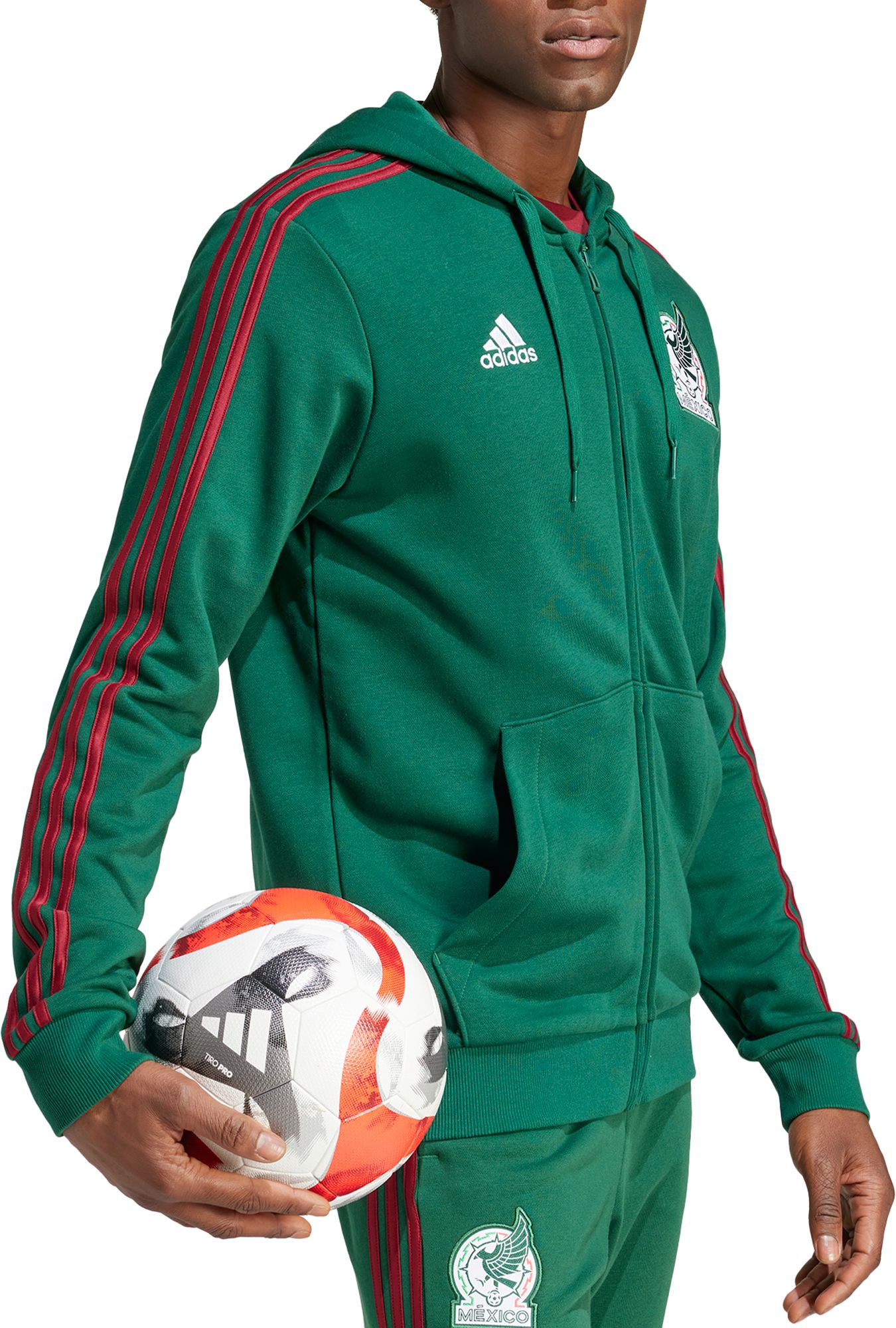 adidas Adult Mexico DNA Green Full-Zip Hoodie