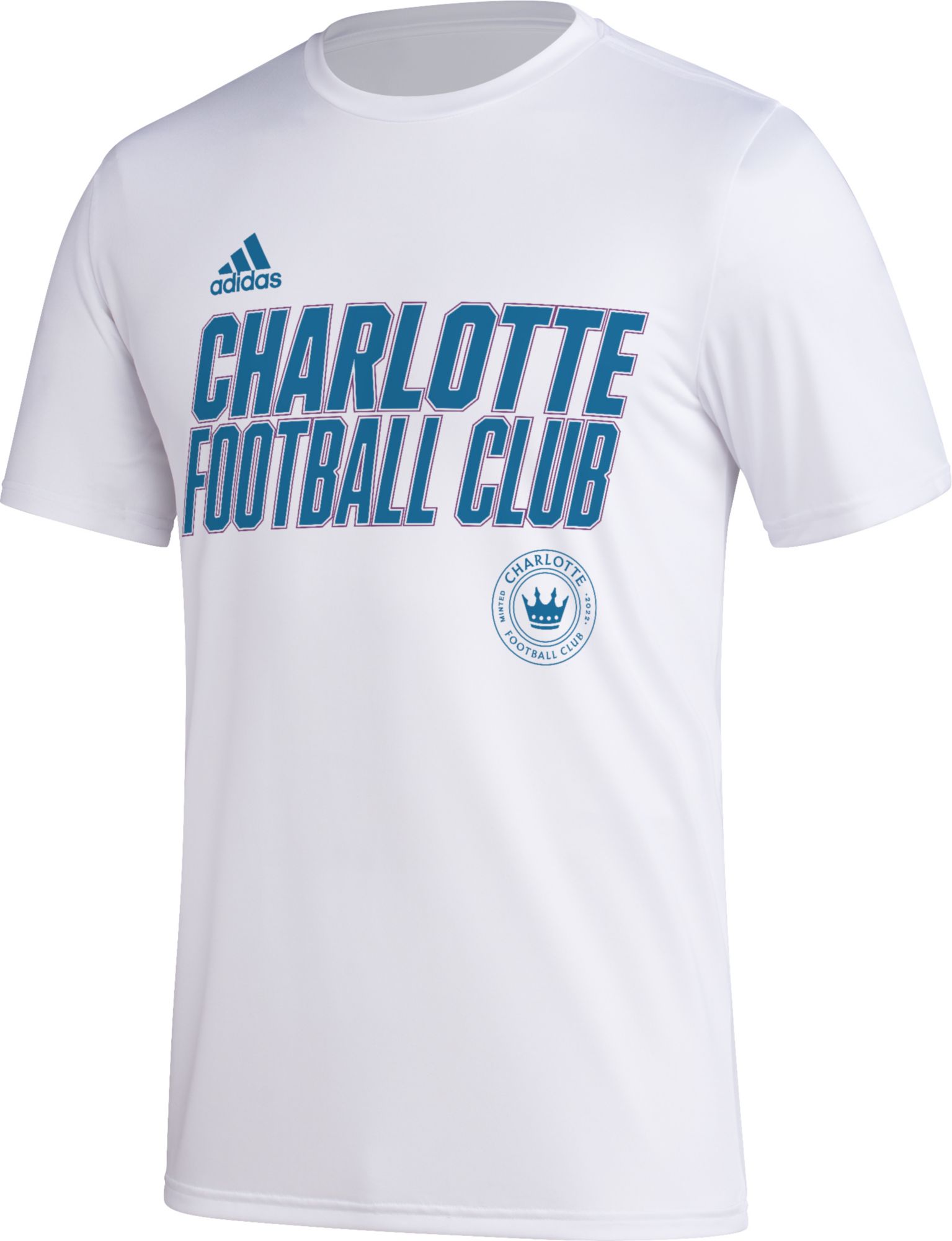 adidas Charlotte FC 2023 Jersey Hook White T-Shirt