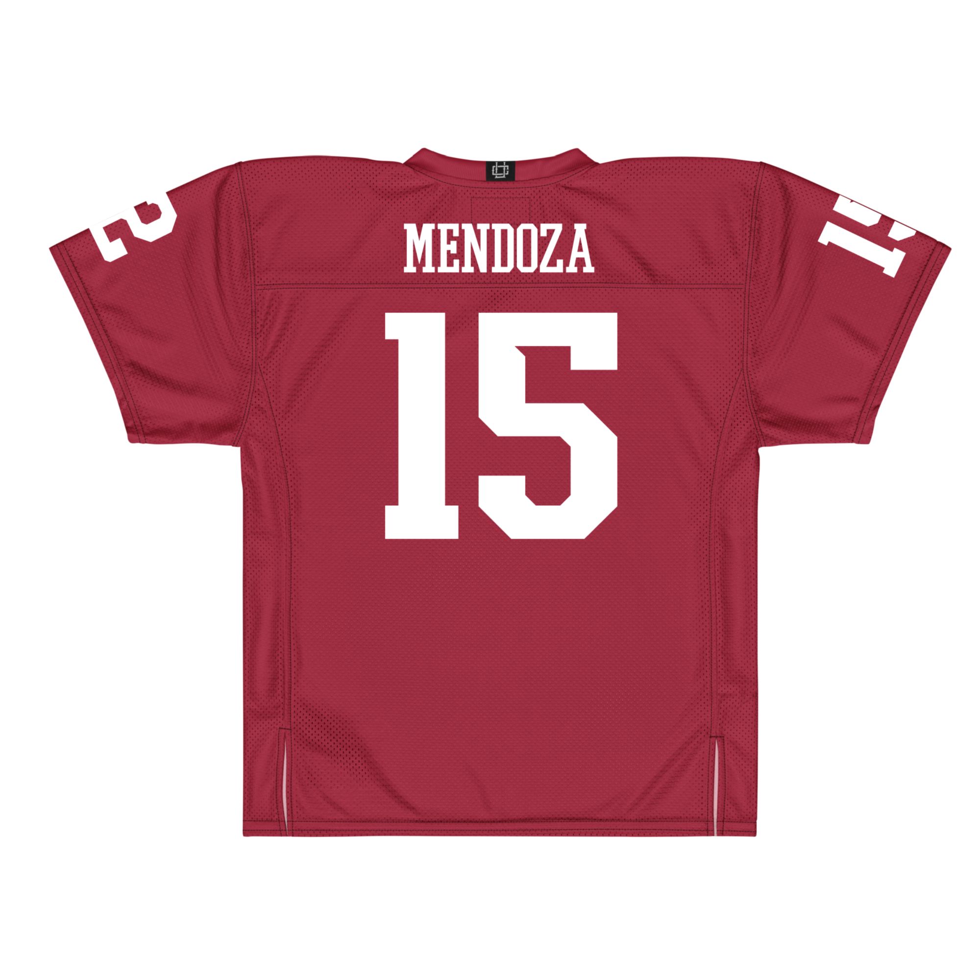 Campus Ink Men's Indiana Hoosiers Fernando Mendoza #15 Red Replica Football Jersey product image