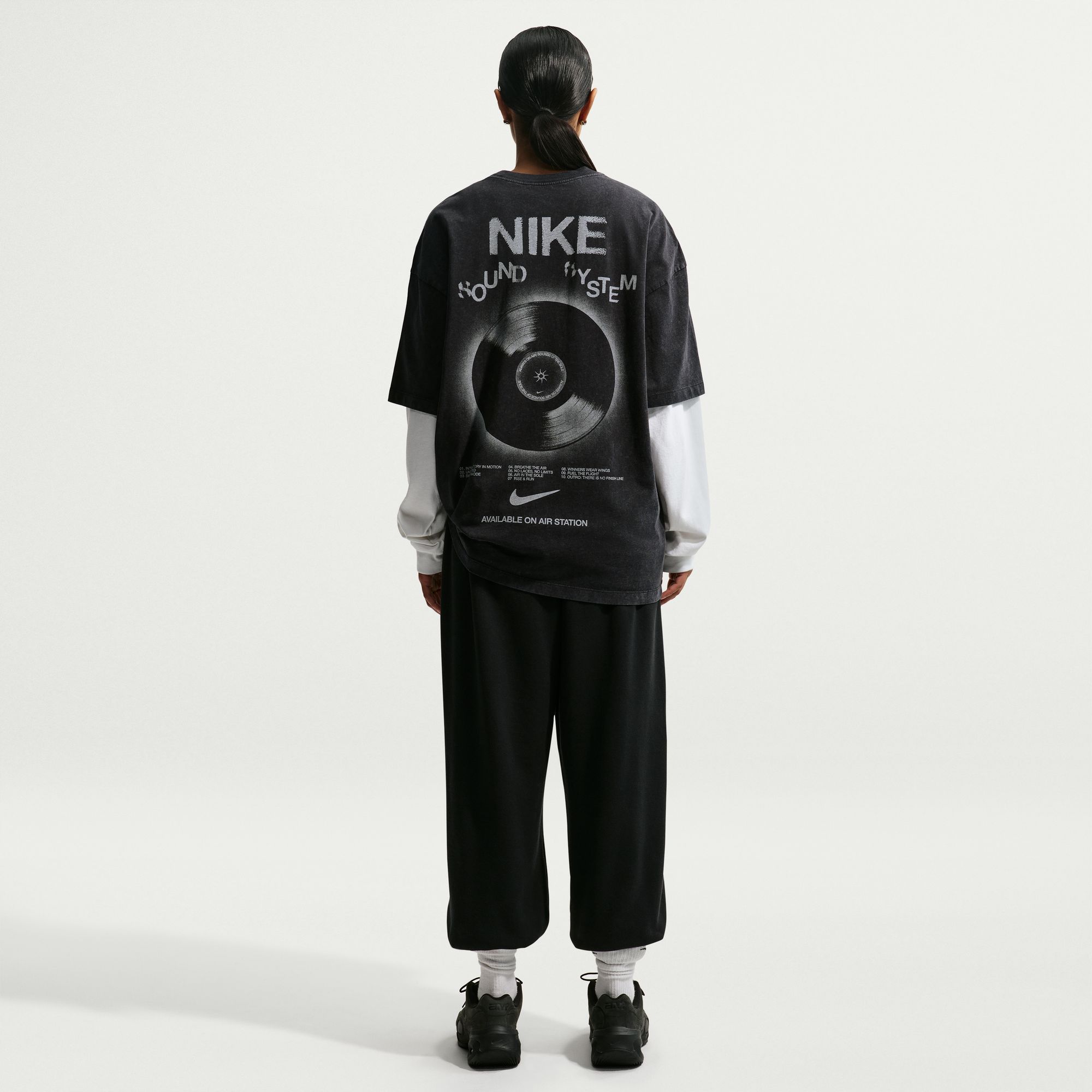Nike Women's Sportswear Oversized Record Graphic T-Shirt product image