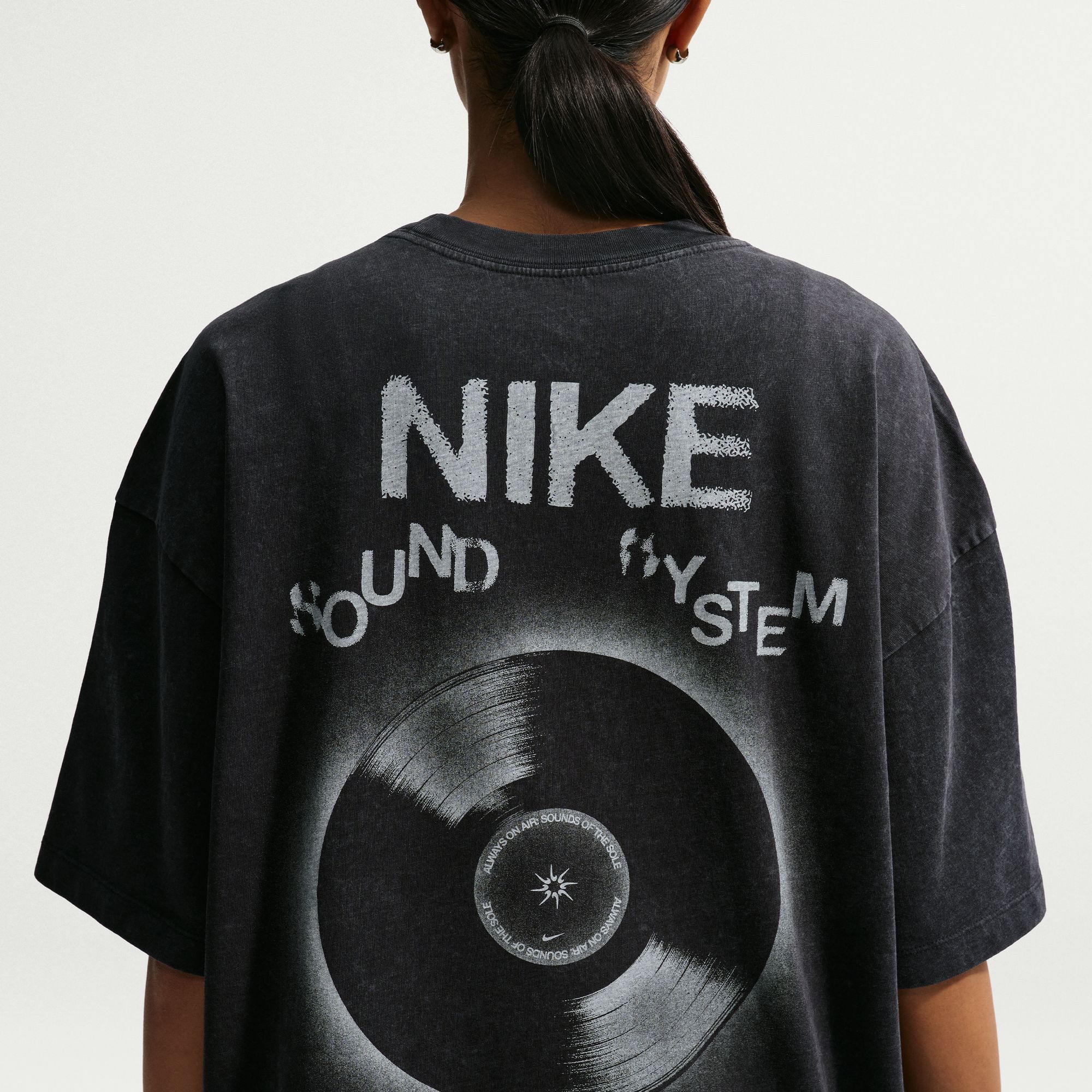 Nike Women's Sportswear Oversized Record Graphic T-Shirt product image