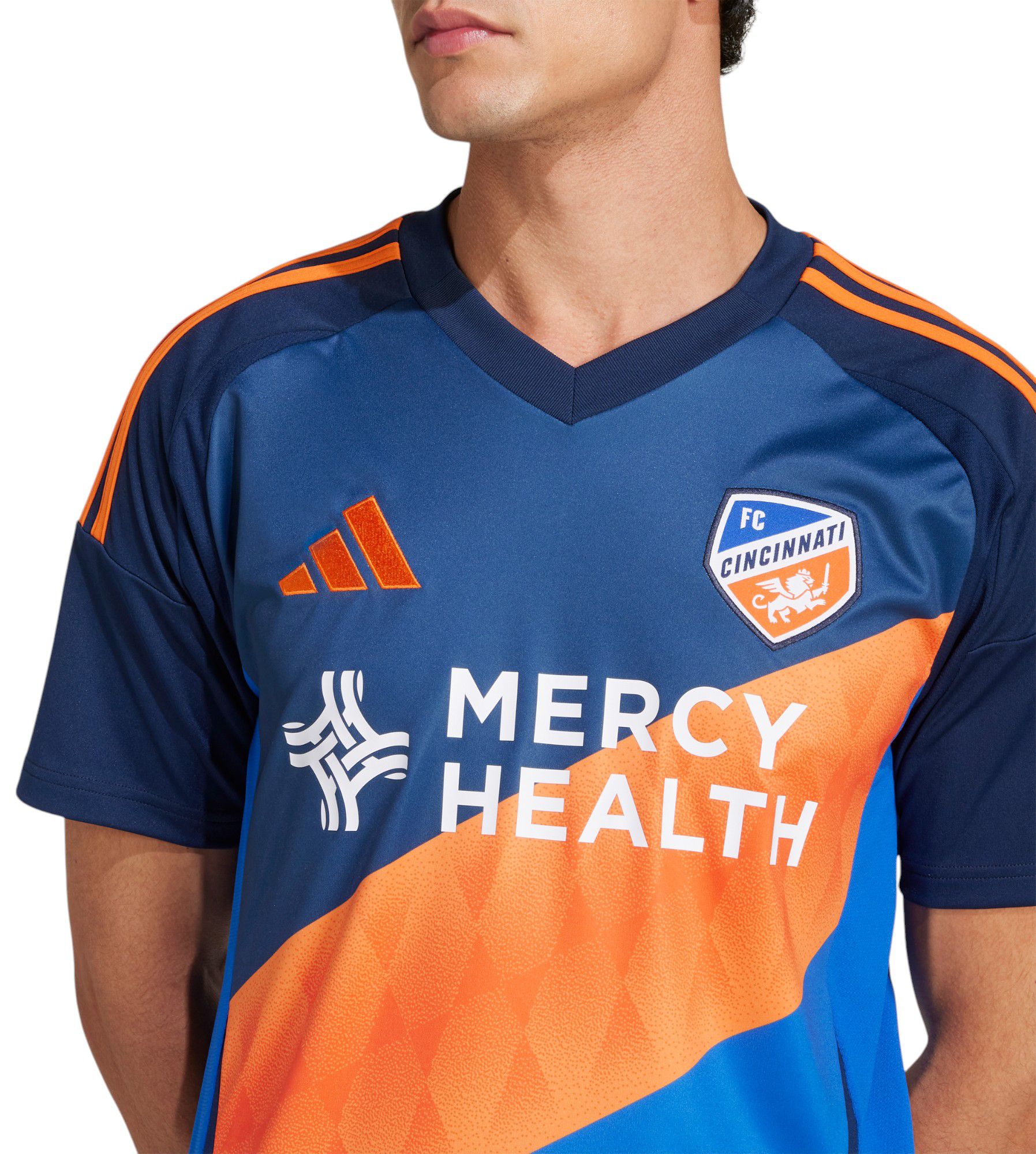adidas Adult FC Cincinnati 2025 Primary Replica "Orange & Blue Legacy Kit" Jersey product image