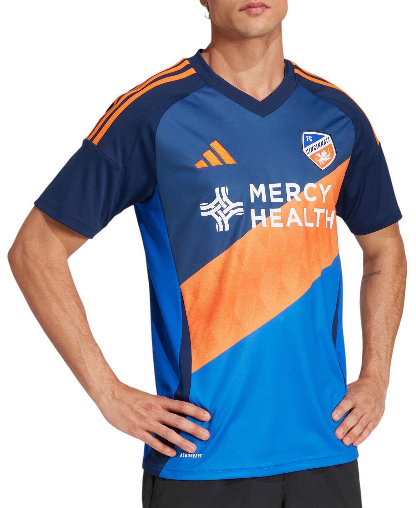 adidas Adult FC Cincinnati 2025 Primary Replica "Orange & Blue Legacy Kit" Jersey product image