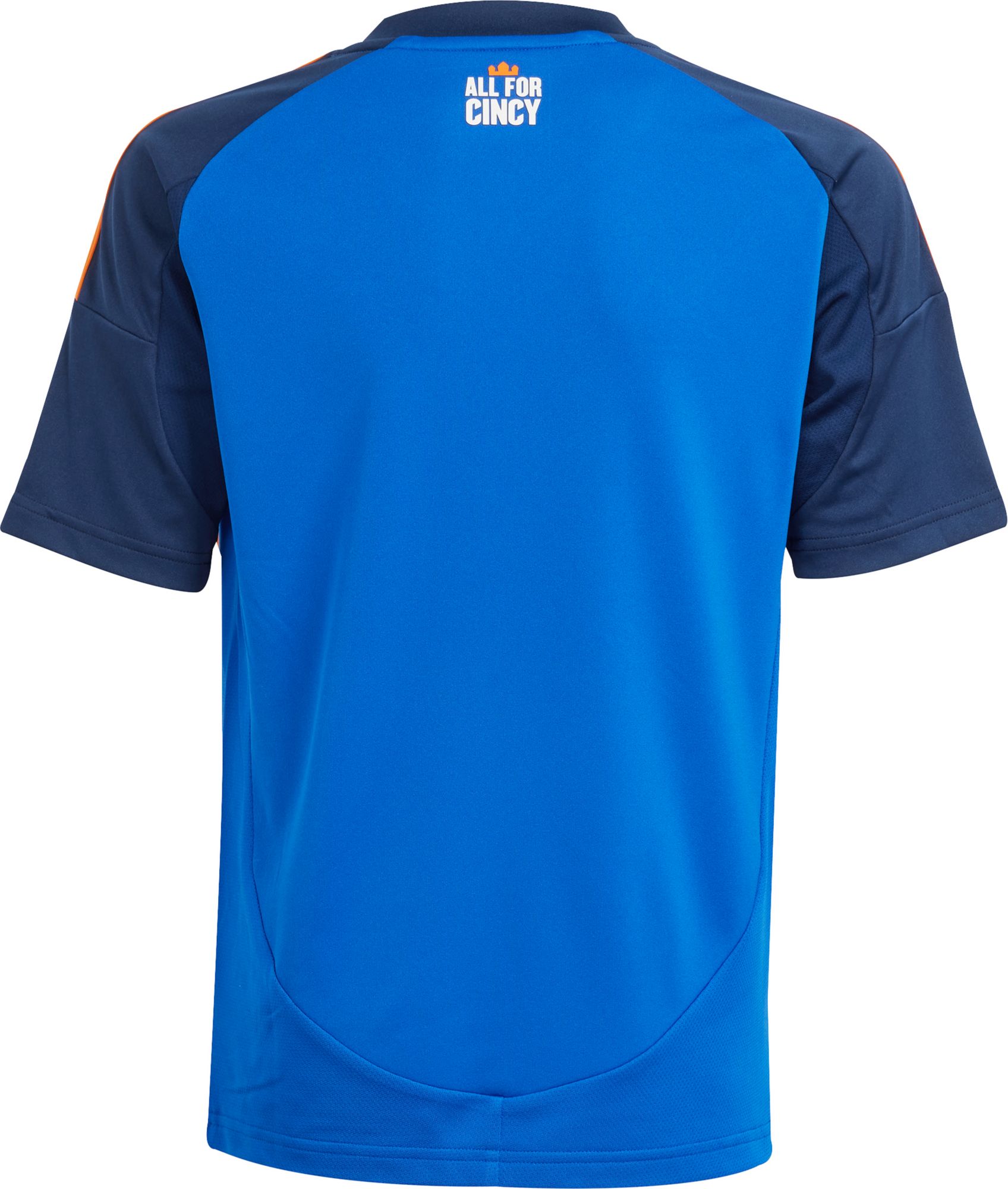 adidas Youth FC Cincinnati 2025 Primary Replica "Orange & Blue Legacy Kit" Jersey product image