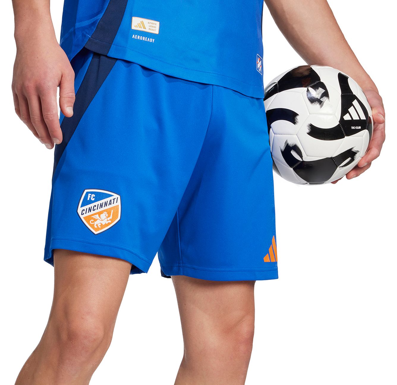 adidas Men's FC Cincinnati Blue Authentic Home Shorts product image