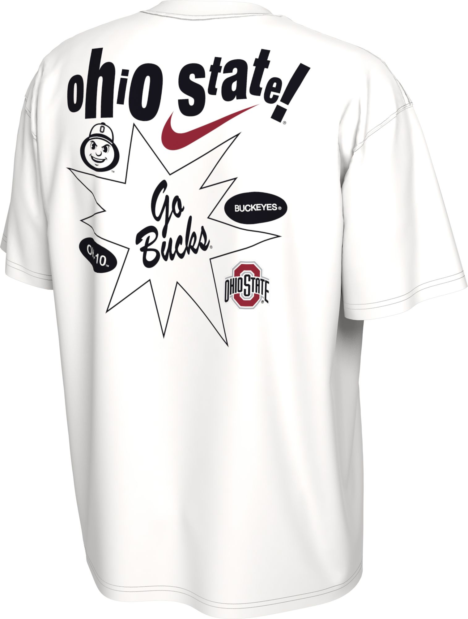 Nike Men's Ohio State Buckeyes White Max90 Match Up T-Shirt product image