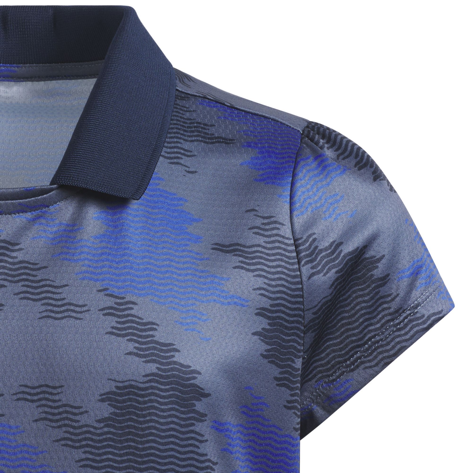 adidas Girls' HEAT.RDY Print Short Sleeve Golf Polo product image