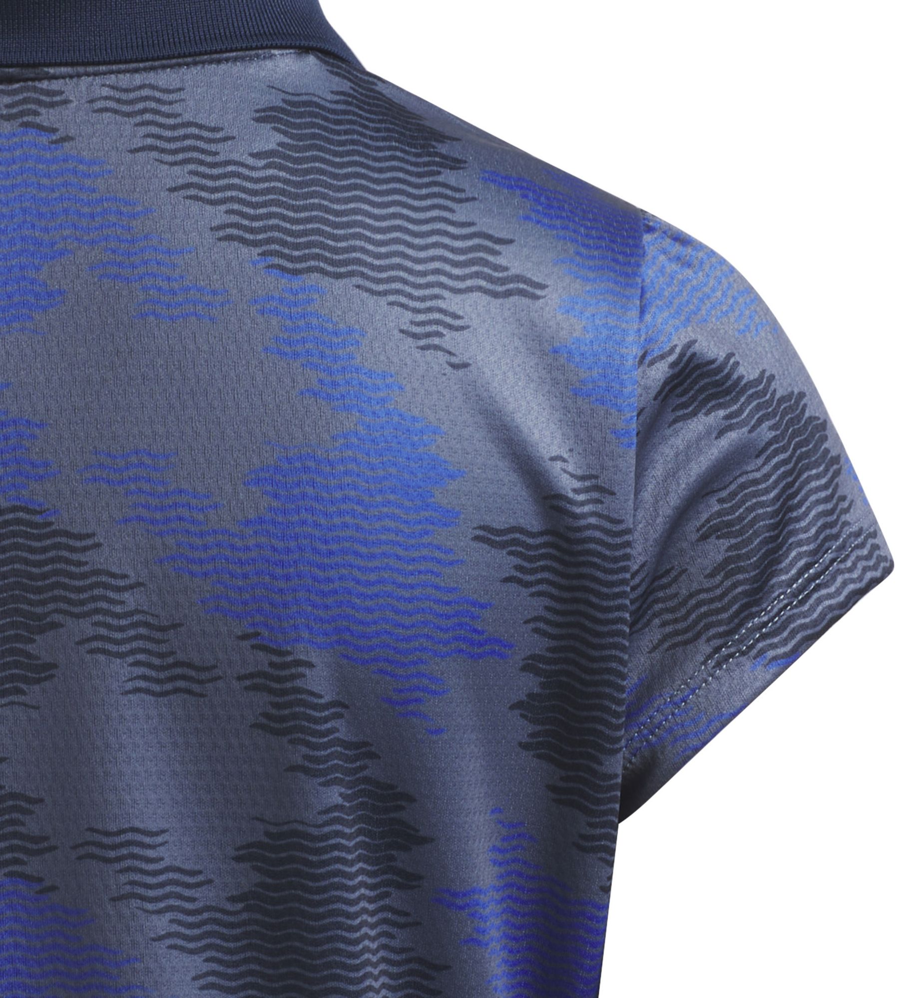 adidas Girls' HEAT.RDY Print Short Sleeve Golf Polo product image