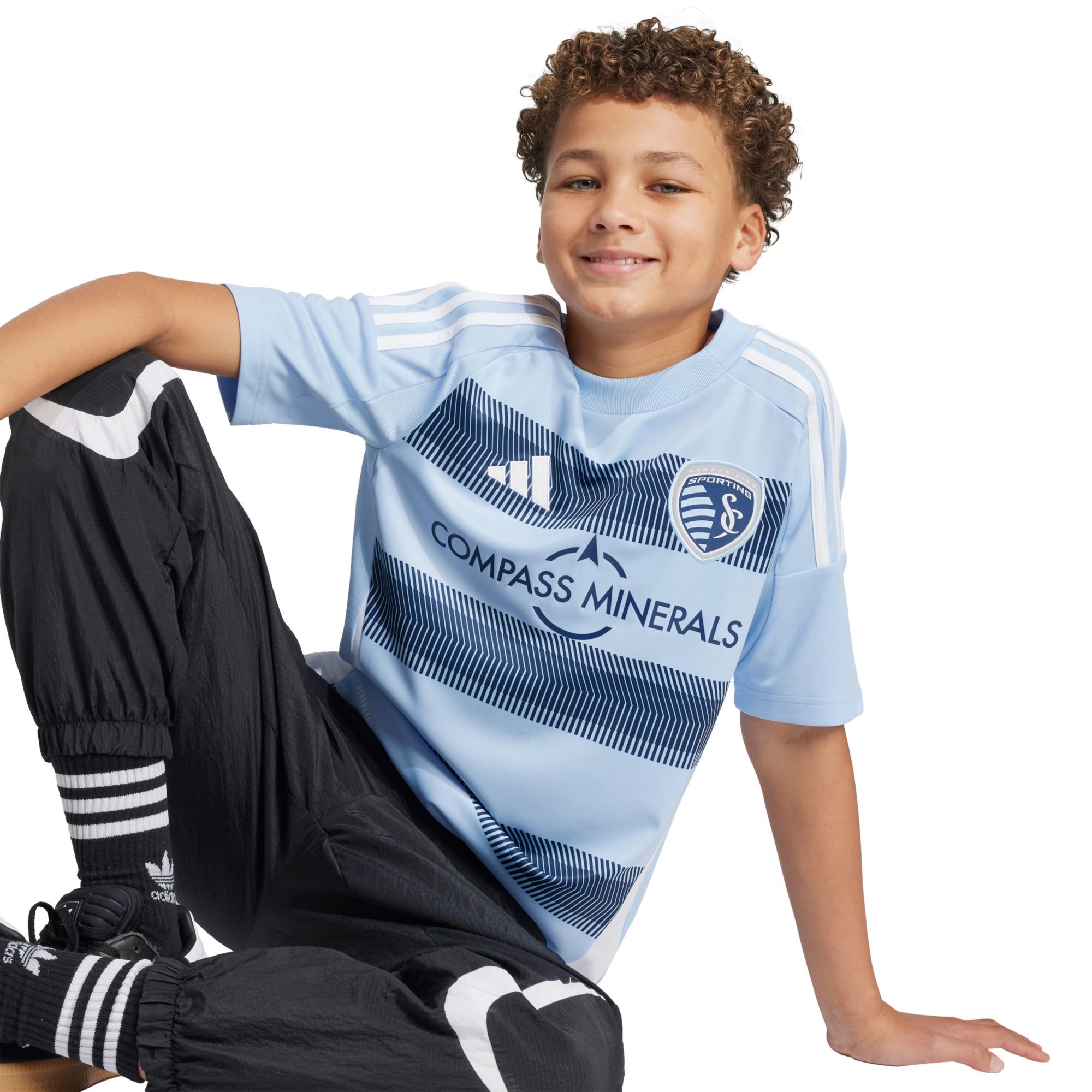 adidas Youth Sporting Kansas City 2025 Primary Replica "One KC" Jersey product image