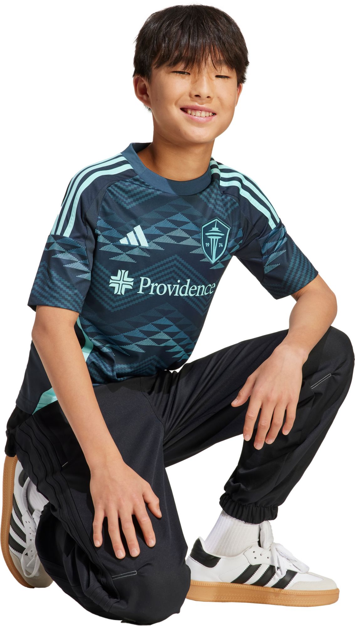 adidas Youth Seattle Sounders 2025 Secondary Replica "The Salish Sea Kit" Jersey product image