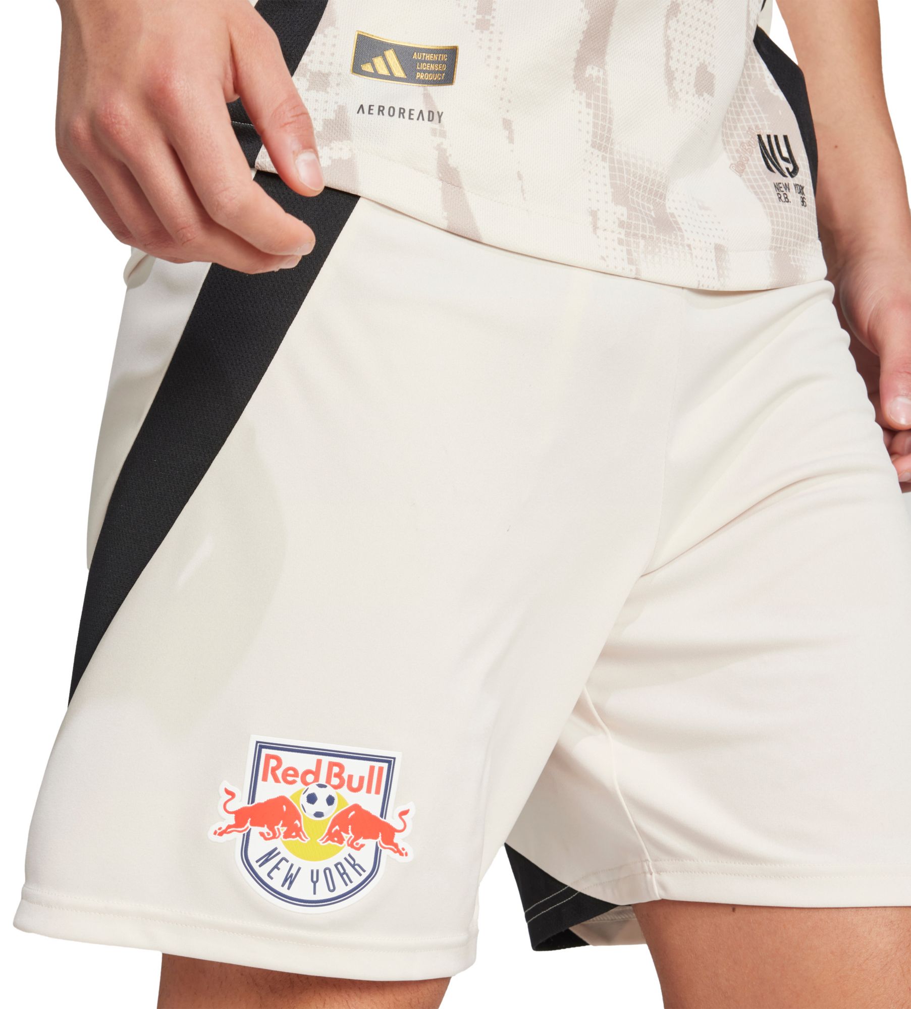 adidas Men's New York Red Bulls Tan Authentic Away Shorts product image
