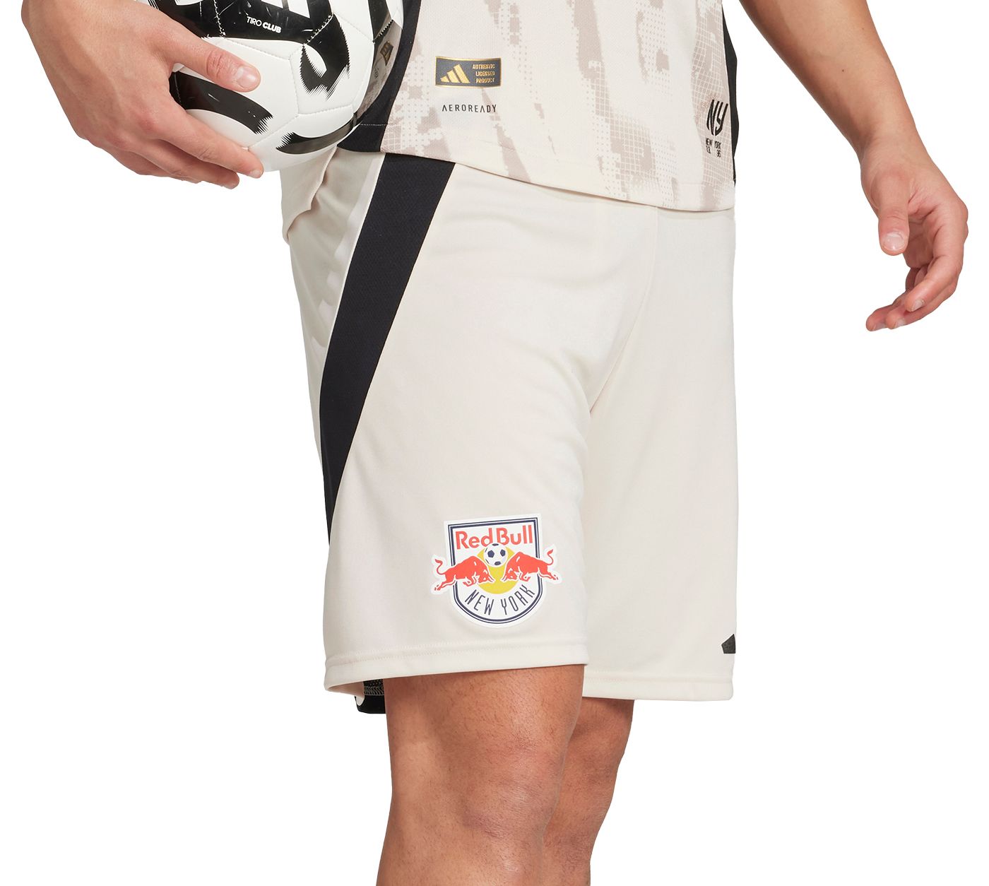 adidas Men's New York Red Bulls Tan Authentic Away Shorts product image