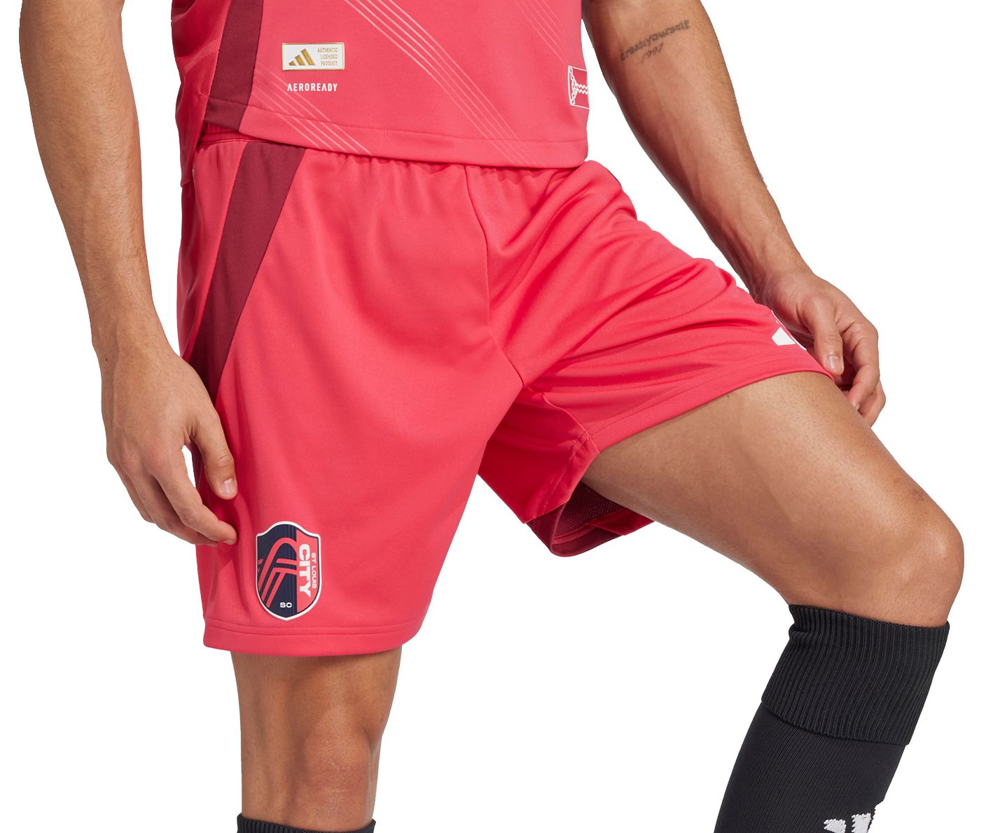 adidas Men's St. Louis City SC Pink Authentic Home Shorts product image