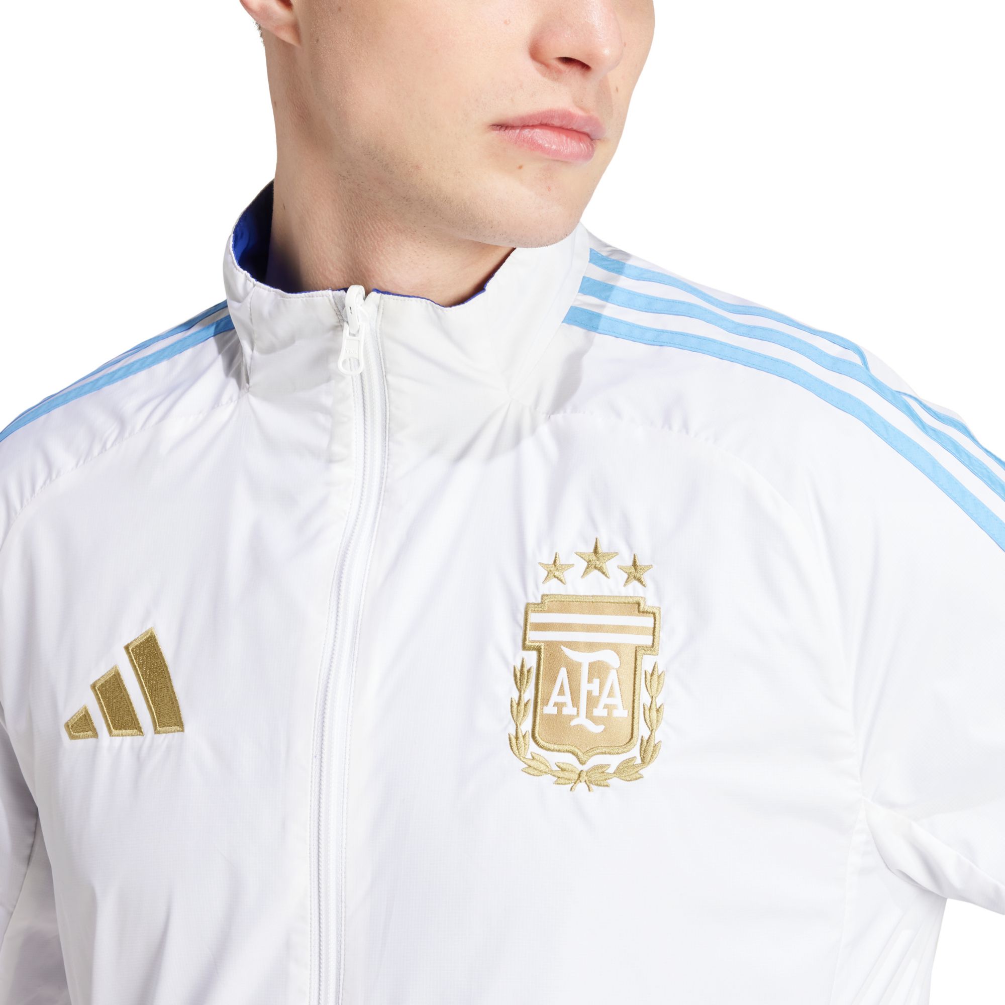 adidas Adult Argentina White Anthem Jacket product image