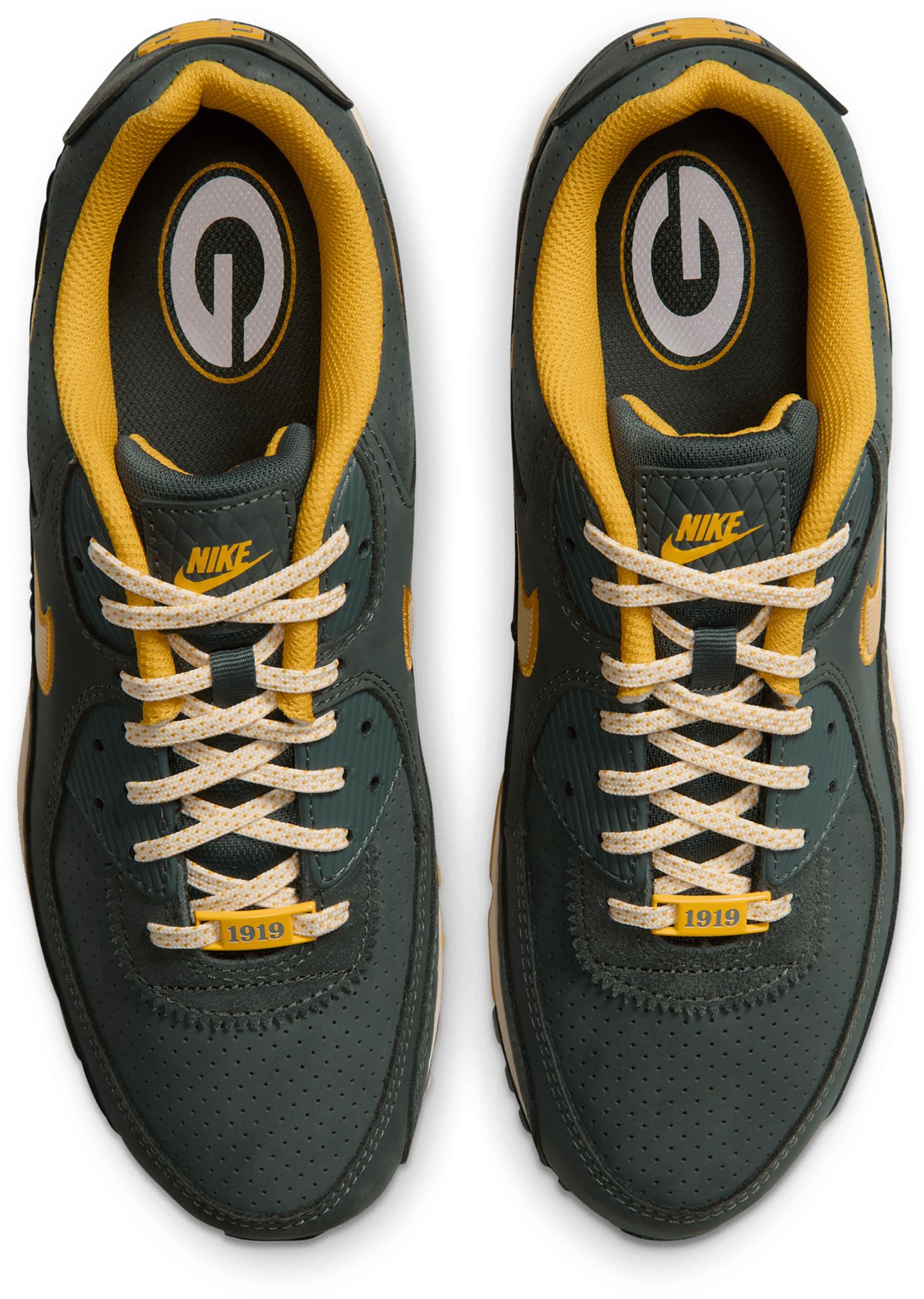 Nike Men's Air Max 90 Green Bay Packers 'NFL Rivalries' Shoes product image