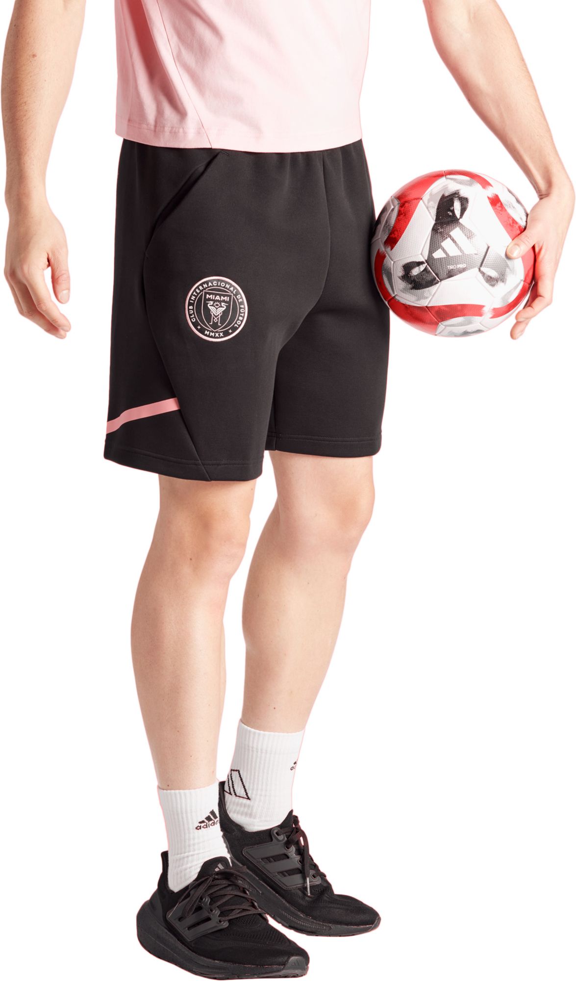 adidas Adult Inter Miami CF 2024 Travel Black Shorts product image
