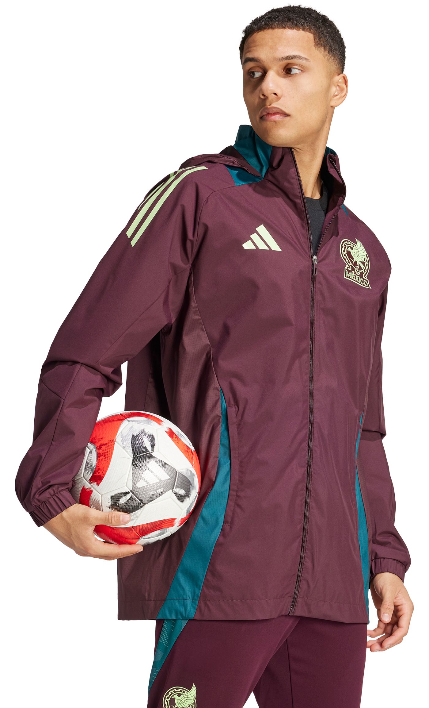 adidas Adult Mexico Maroon Quarter Zip Training Jacket Dick s Sporting Goods