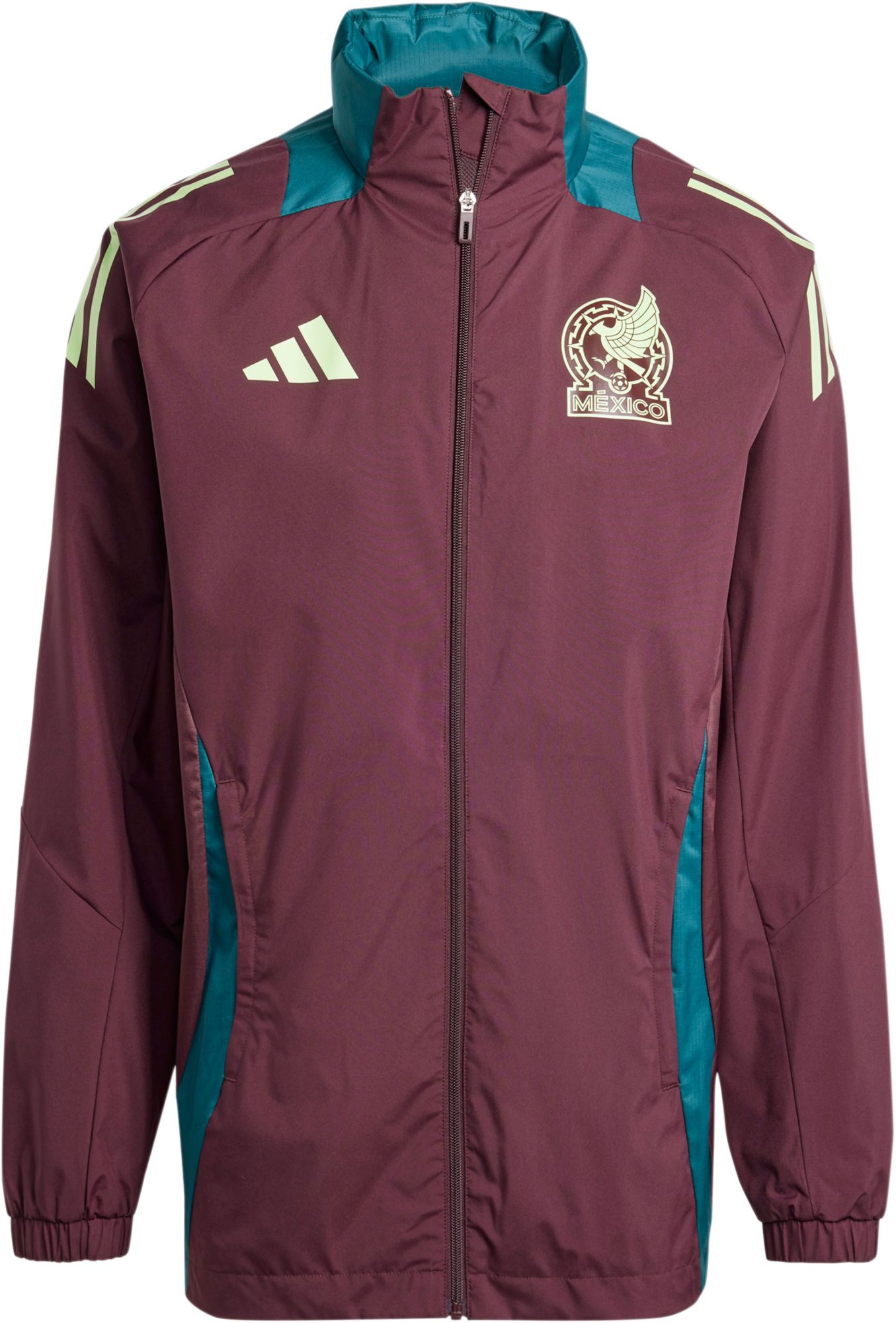 adidas Adult Mexico Maroon Quarter-Zip Training Jacket product image