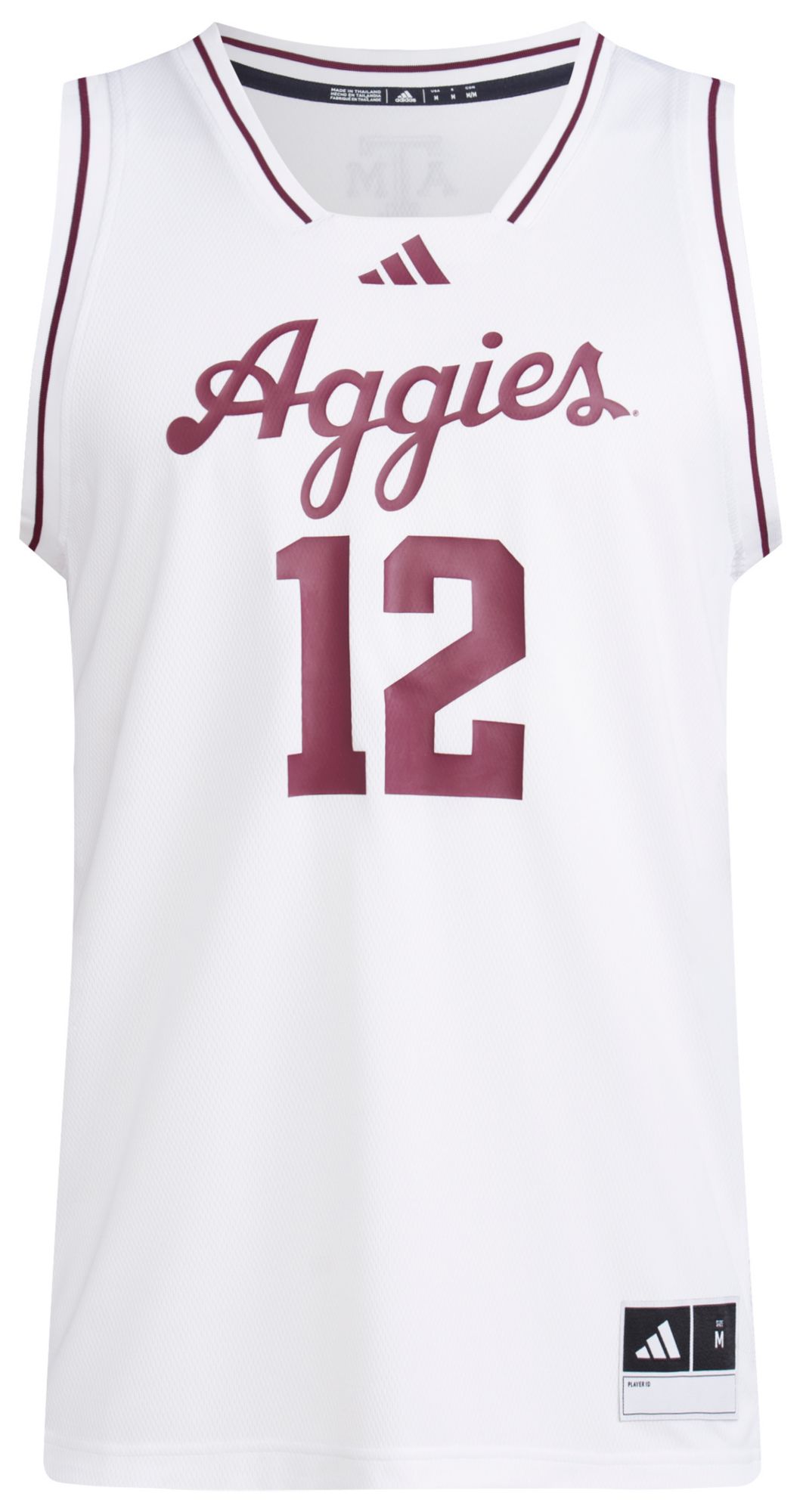 adidas Men's Texas A&M Aggies White Swingman Jersey product image