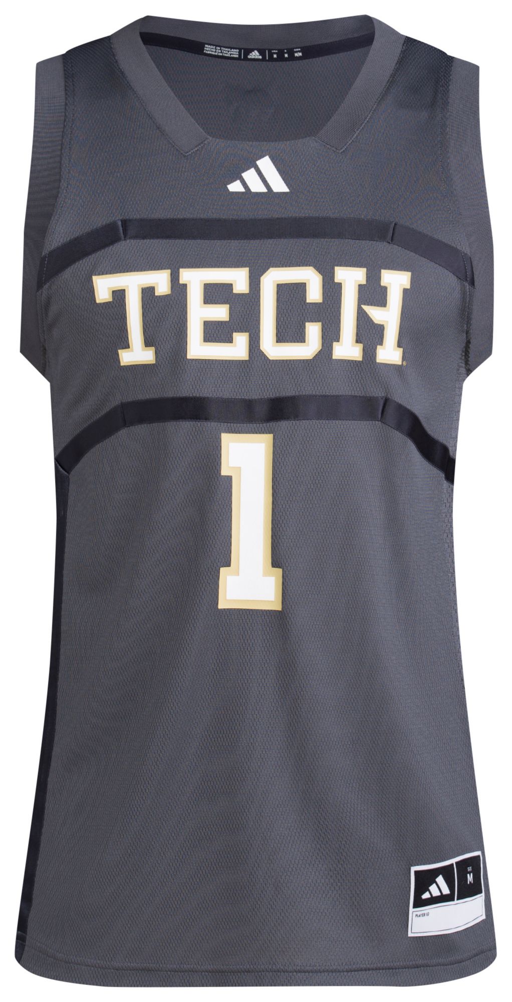 adidas Men's Tech Yellow Jackets Grey Swingman Jersey Dick's