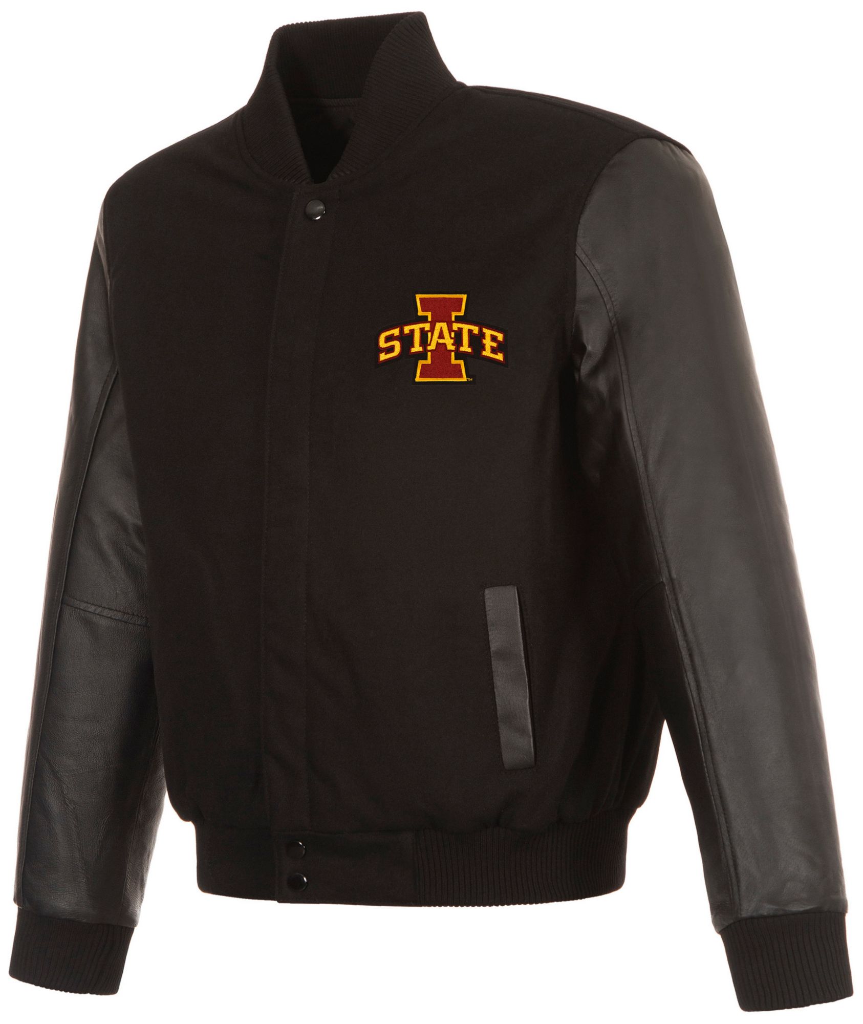 JH Design Men's Iowa State Cyclones Black Wool Jacket product image