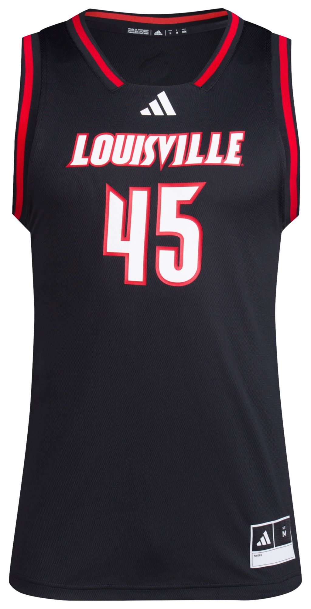 adidas Men's Louisville Cardinals Black Swingman Jersey product image