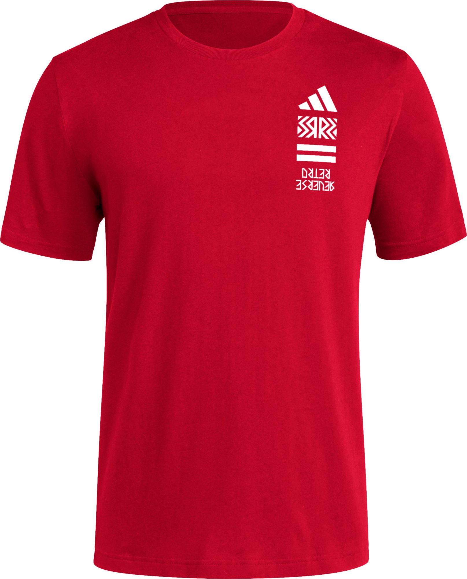 adidas Men's Indiana Hoosiers Red Reverse Retro Basketball T-Shirt product image