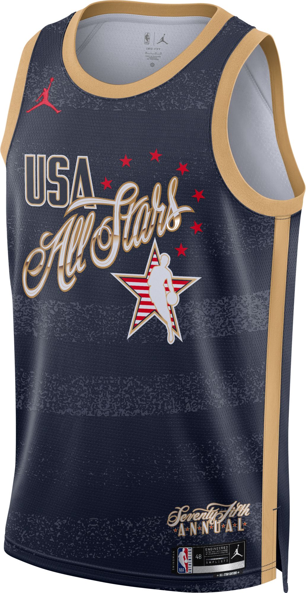 Jordan Adult 2025-26 NBA All-Star Game Kevin Durant #7 Navy Swingman Jersey product image