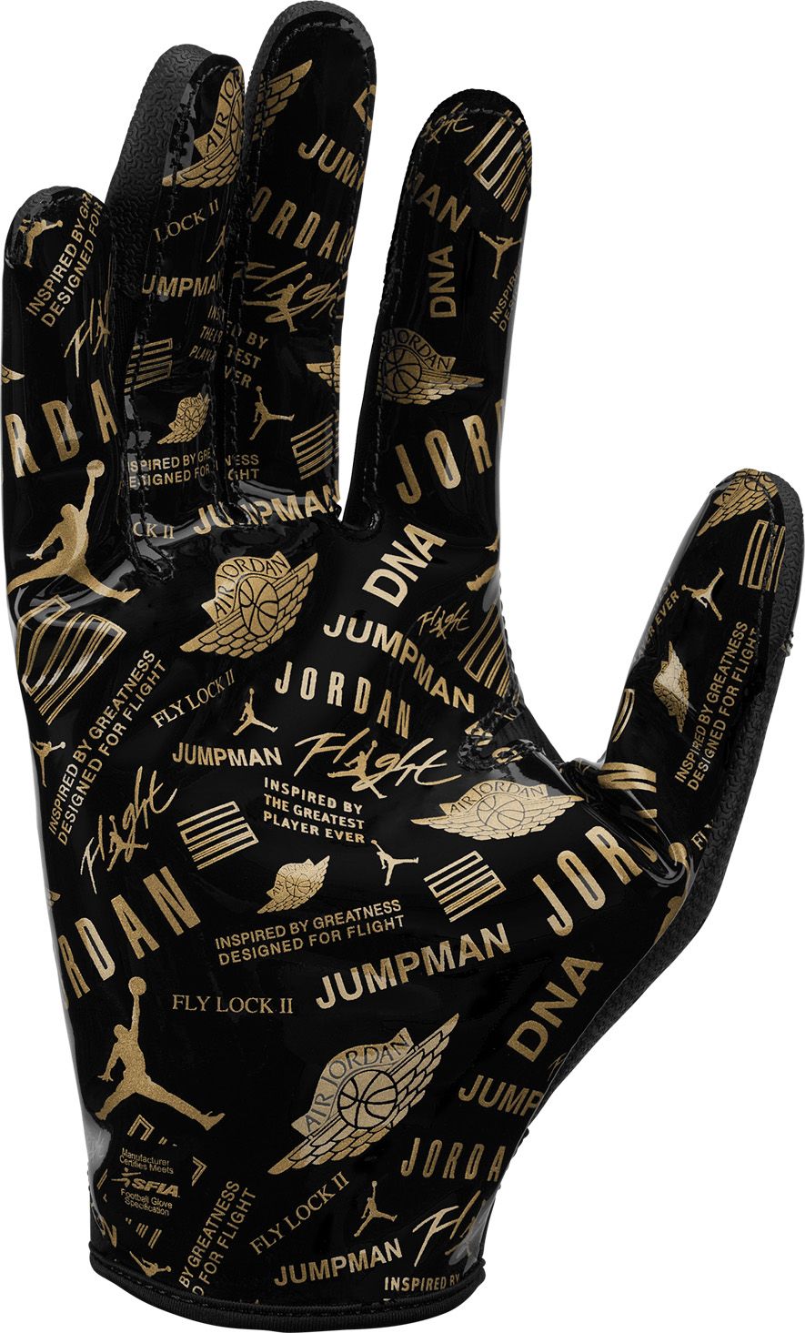 Jordan Fly Lock 2.0 Metallic Football Gloves | Dick's Sporting Goods
