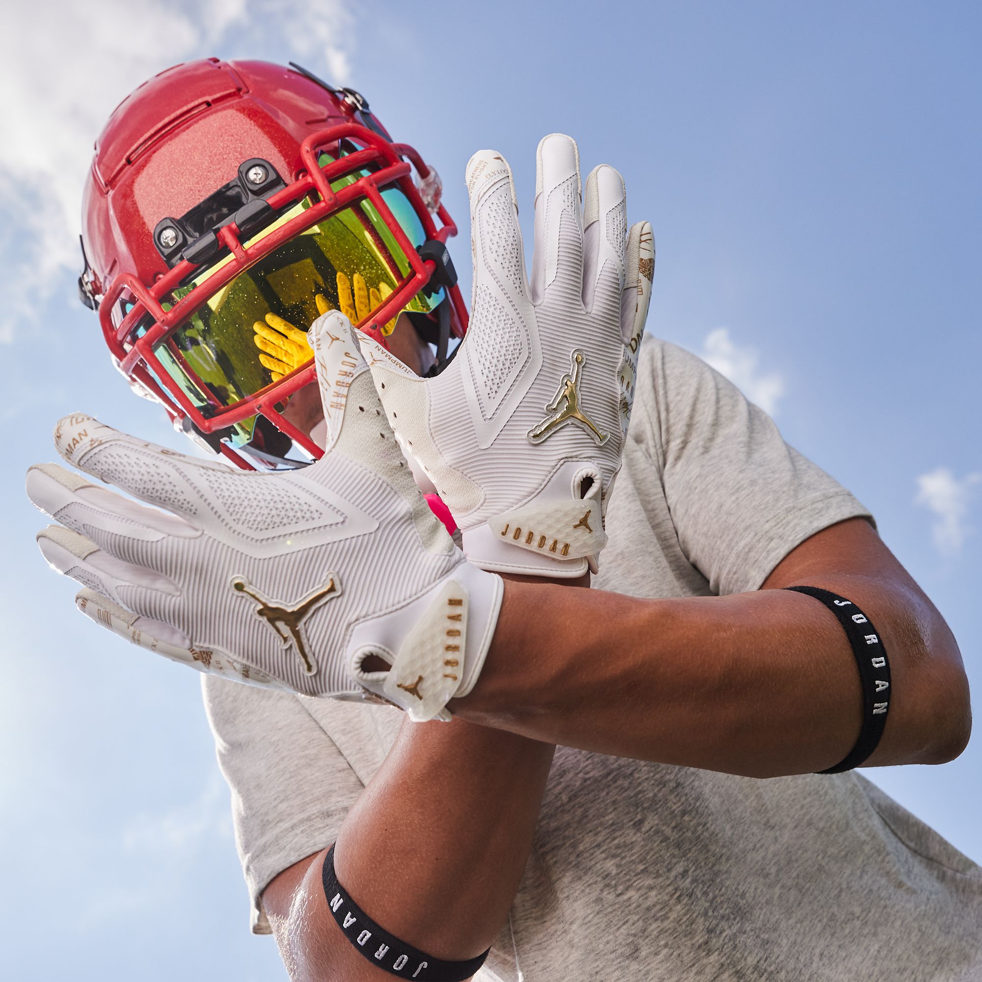 Jordan Fly Lock 2.0 Metallic Football Gloves product image