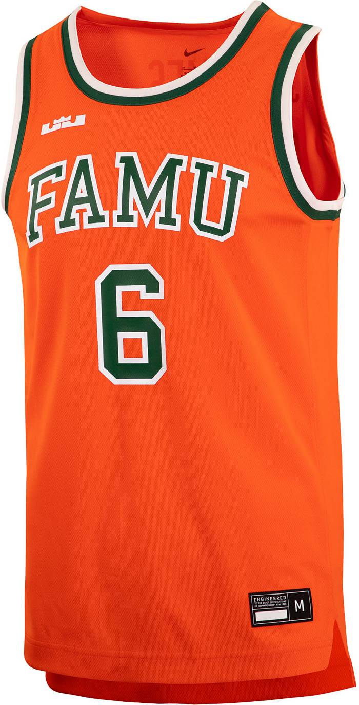Nike x LeBron James Men's Florida A&M Rattlers #6 Orange Replica