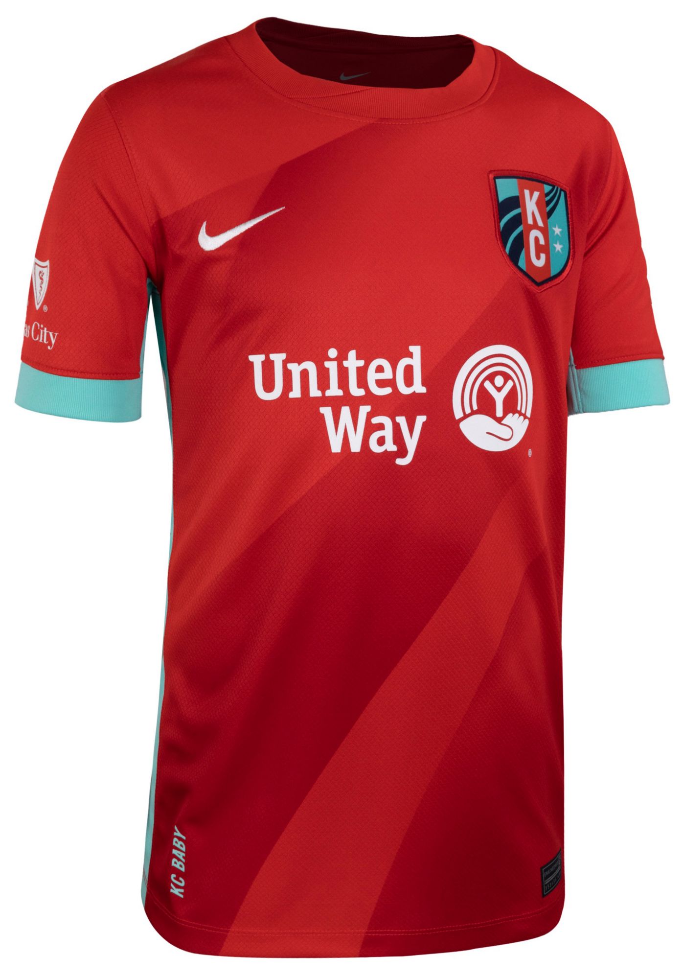 Nike Youth Kansas City Current 2024 Red Home Replica Jersey product image