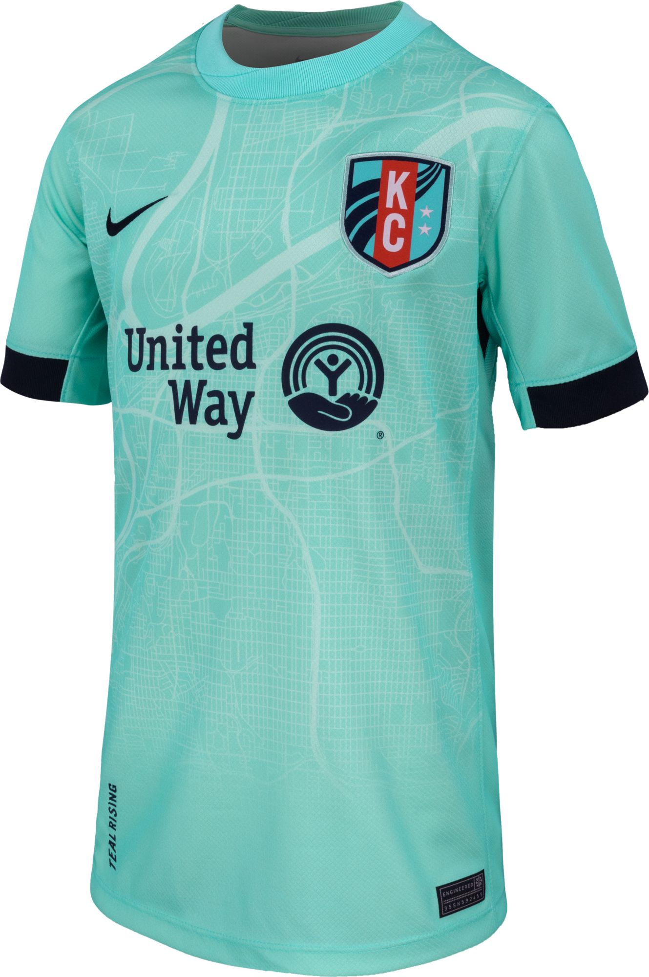 Nike Youth Kansas City Current 2025-26 Light Blue Away Replica Jersey product image