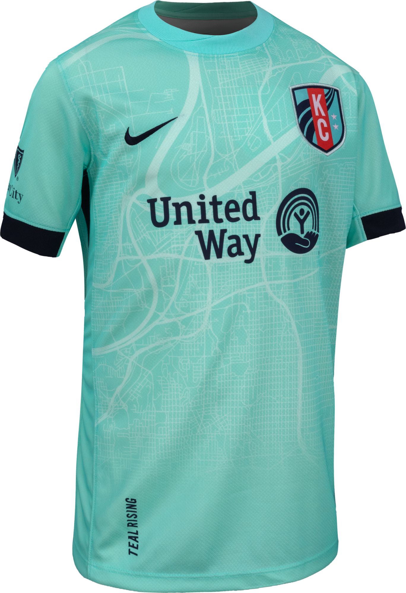 Nike Youth Kansas City Current 2025-26 Light Blue Away Replica Jersey product image