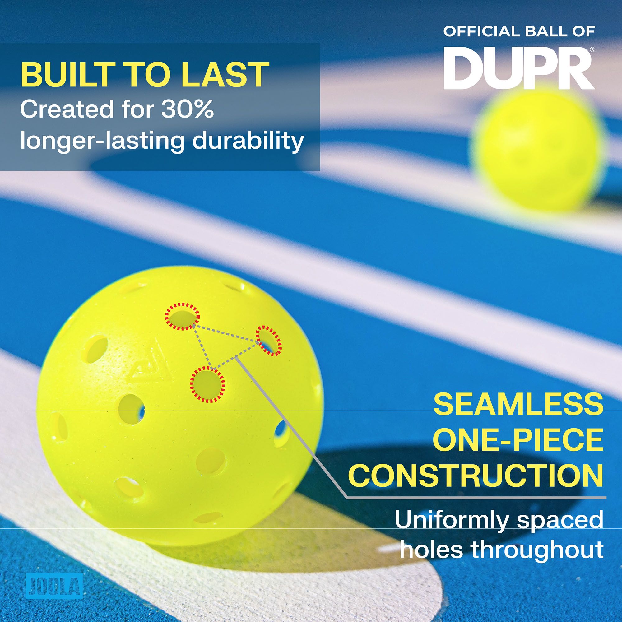 Joola HC-40 Pickleball Balls 3-Pack product image