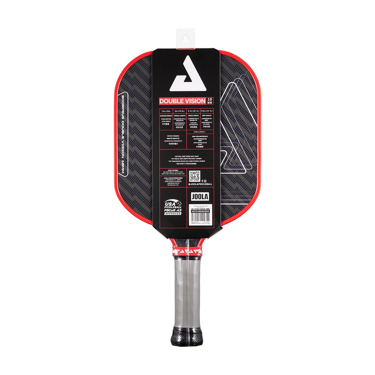 Joola Scorpeus Double Vision 16mm Pickleball Paddle product image