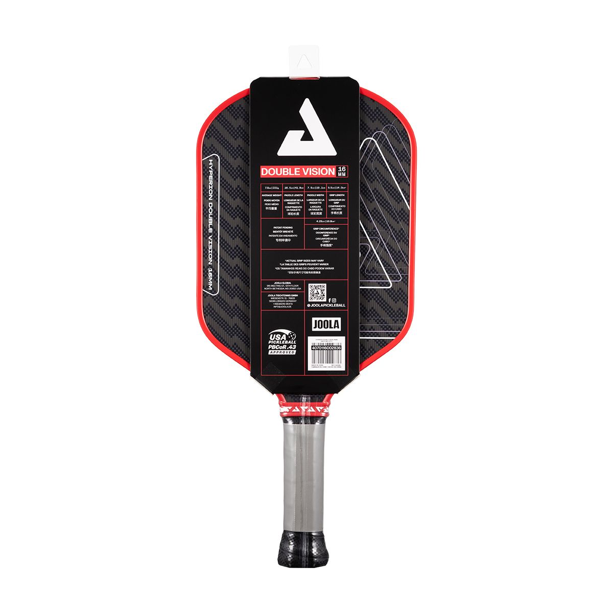 Joola Hyperion Double Vision 16mm Pickleball Paddle product image